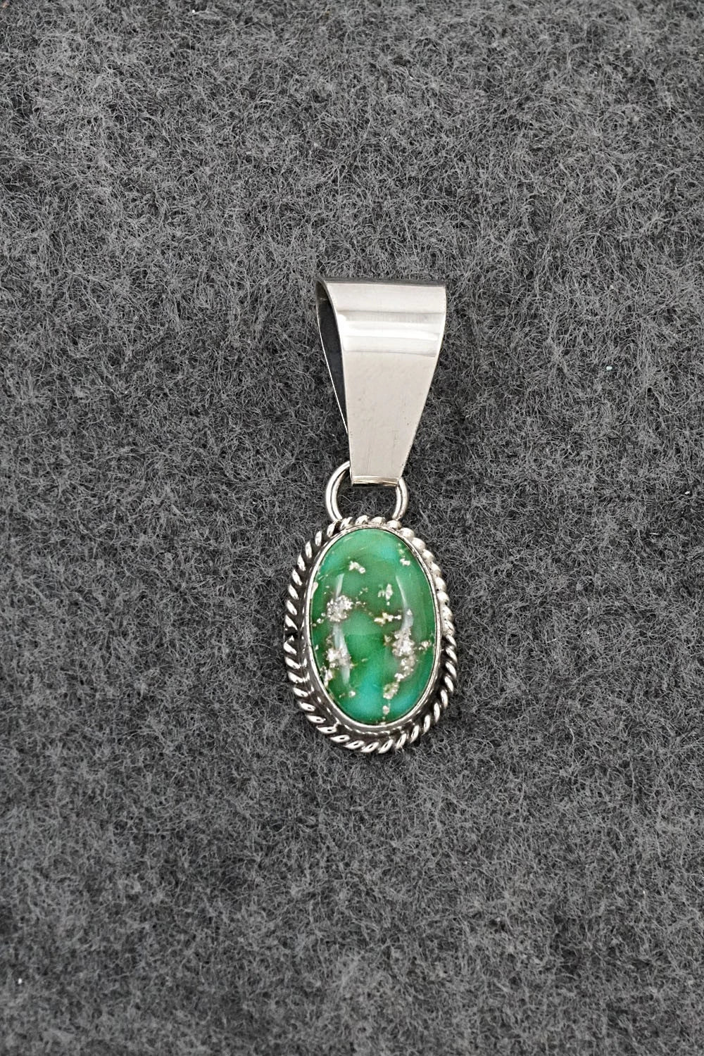 Turquoise & Sterling Silver Pendant - Rosemary Saunders