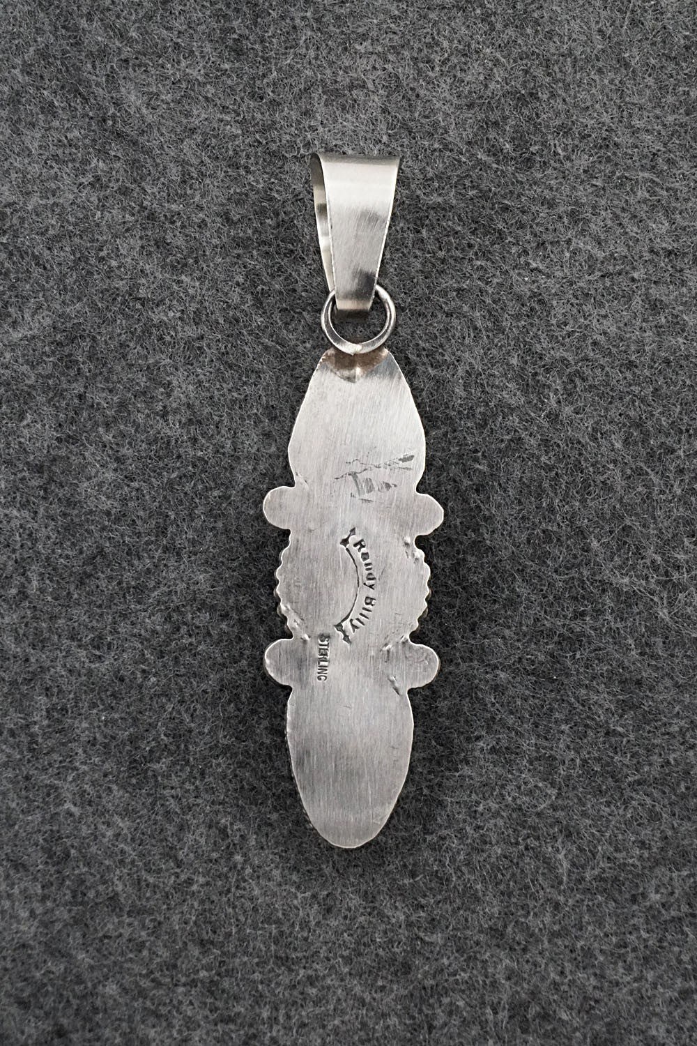 Turquoise & Sterling Silver Pendant - Randy Billy