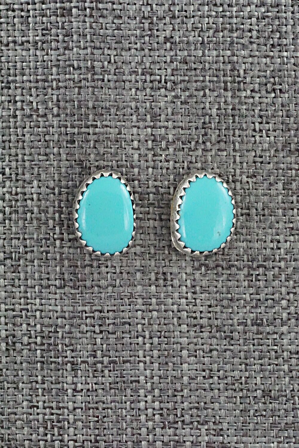Turquoise & Sterling Silver Earrings - Annie Spencer