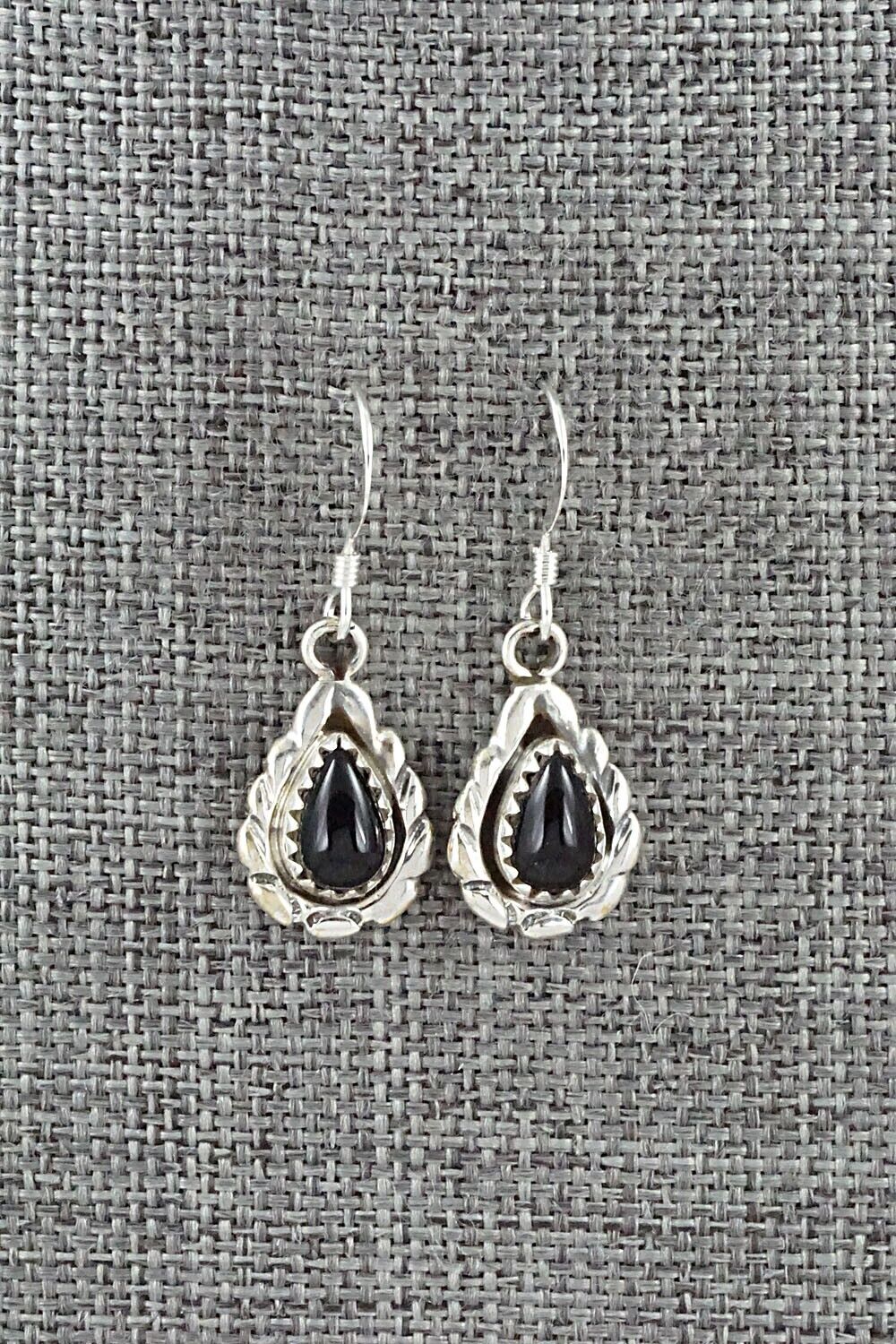 Onyx & Sterling Silver Earrings - Annie Spencer