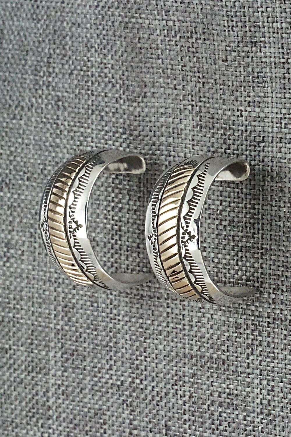 Sterling Silver & Gold Fill Hoop Earrings - Bruce Morgan