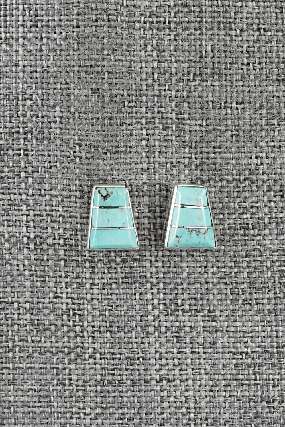 Turquoise and Sterling Silver Earrings - Michelle Haloo