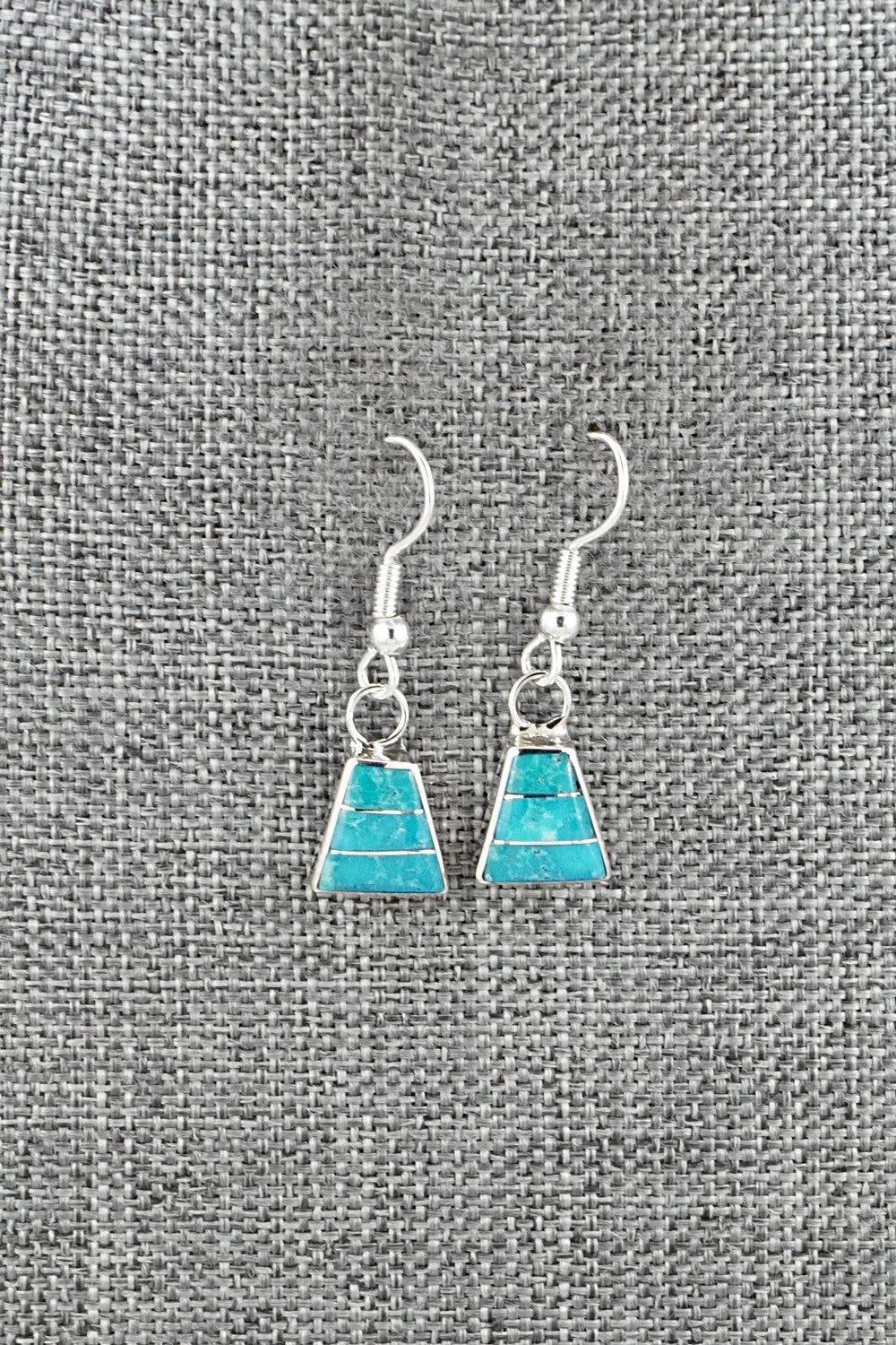 Turquoise and Sterling Silver Earrings - Michelle Haloo