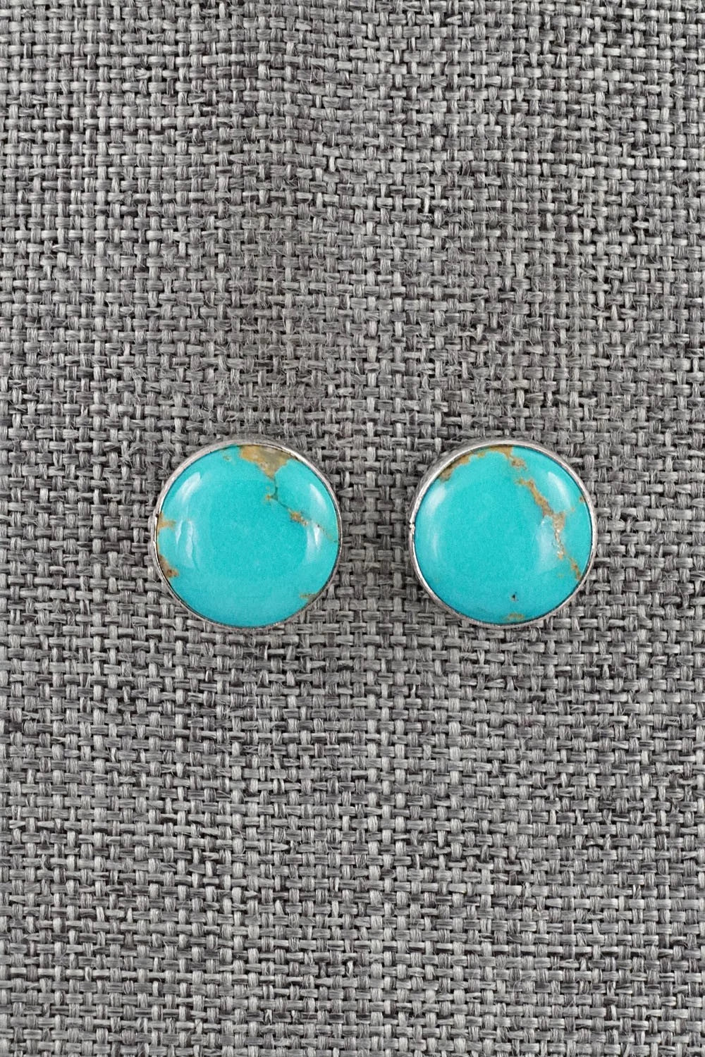 Turquoise & Sterling Silver Earrings - Rosemary Saunders
