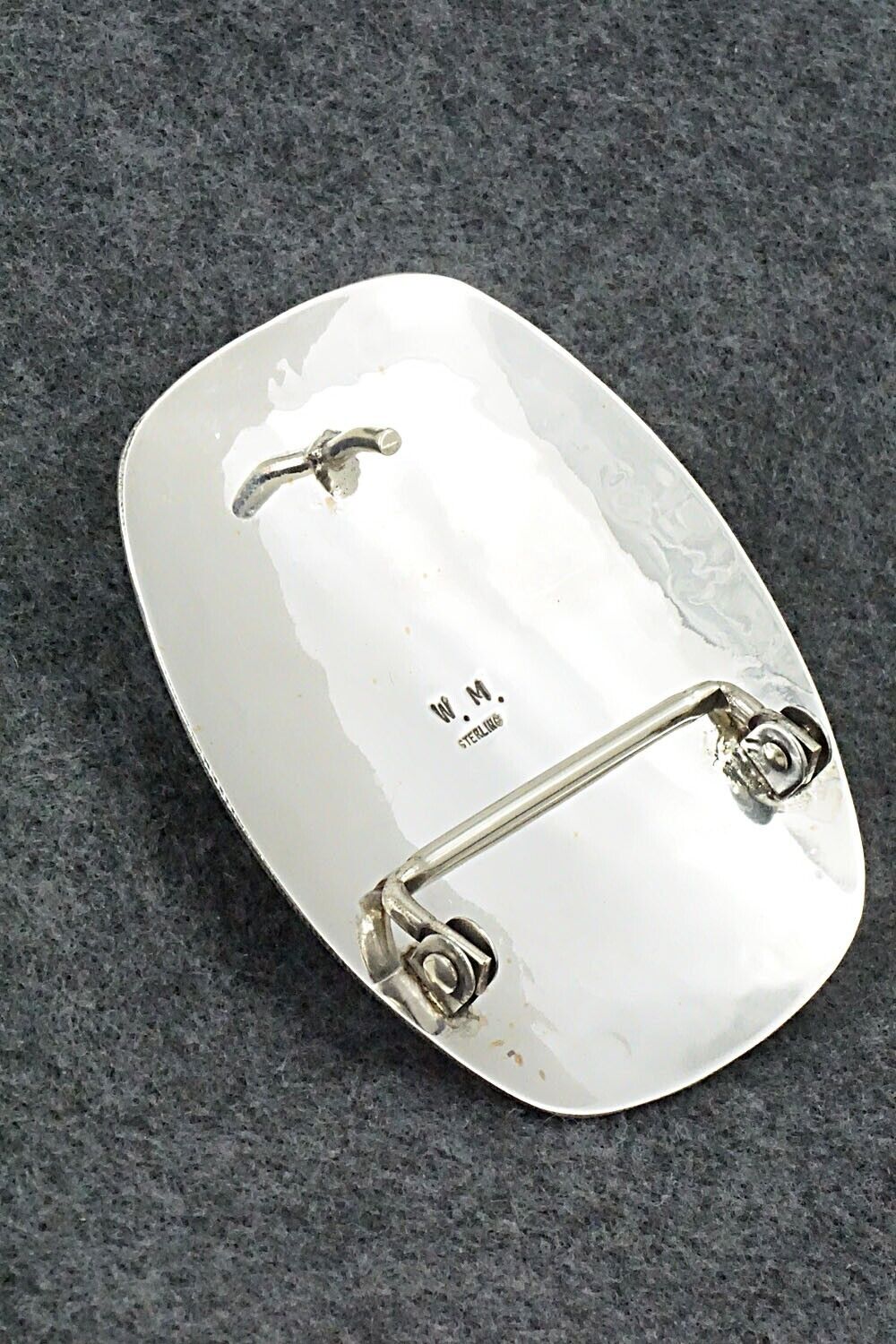 Turquoise & Sterling Silver Belt Buckle - Wilbert Muskett Sr.