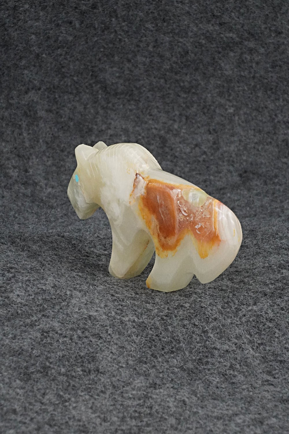 Horse Zuni Fetish Carving - Kenric Laiwakete