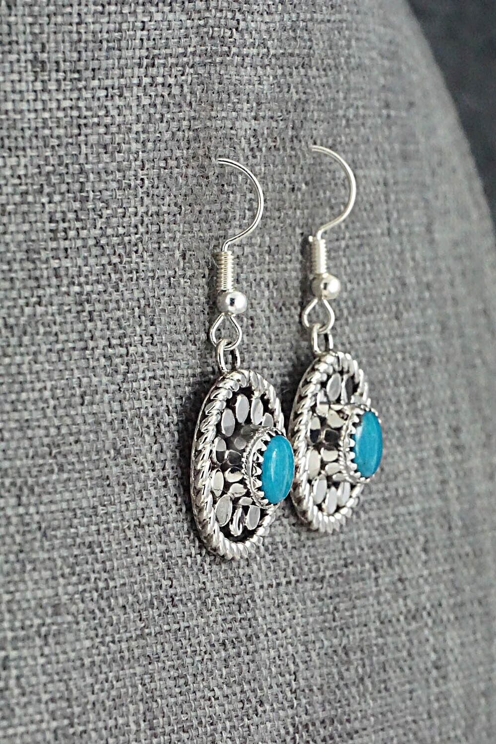 Turquoise & Sterling Silver Earrings - Sandra Parkett