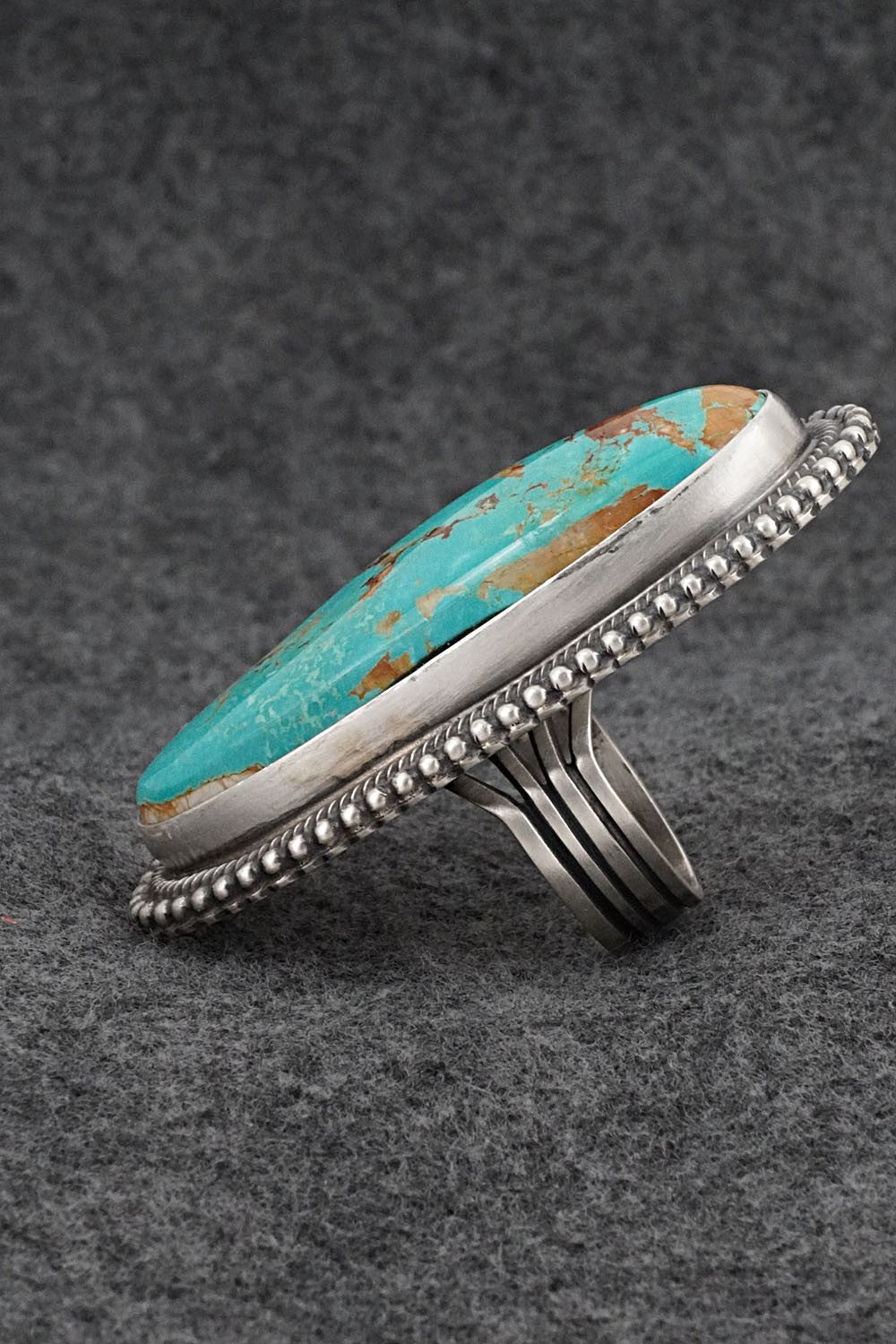 Turquoise & Sterling Silver Ring - Randy Boyd - Size 8.5
