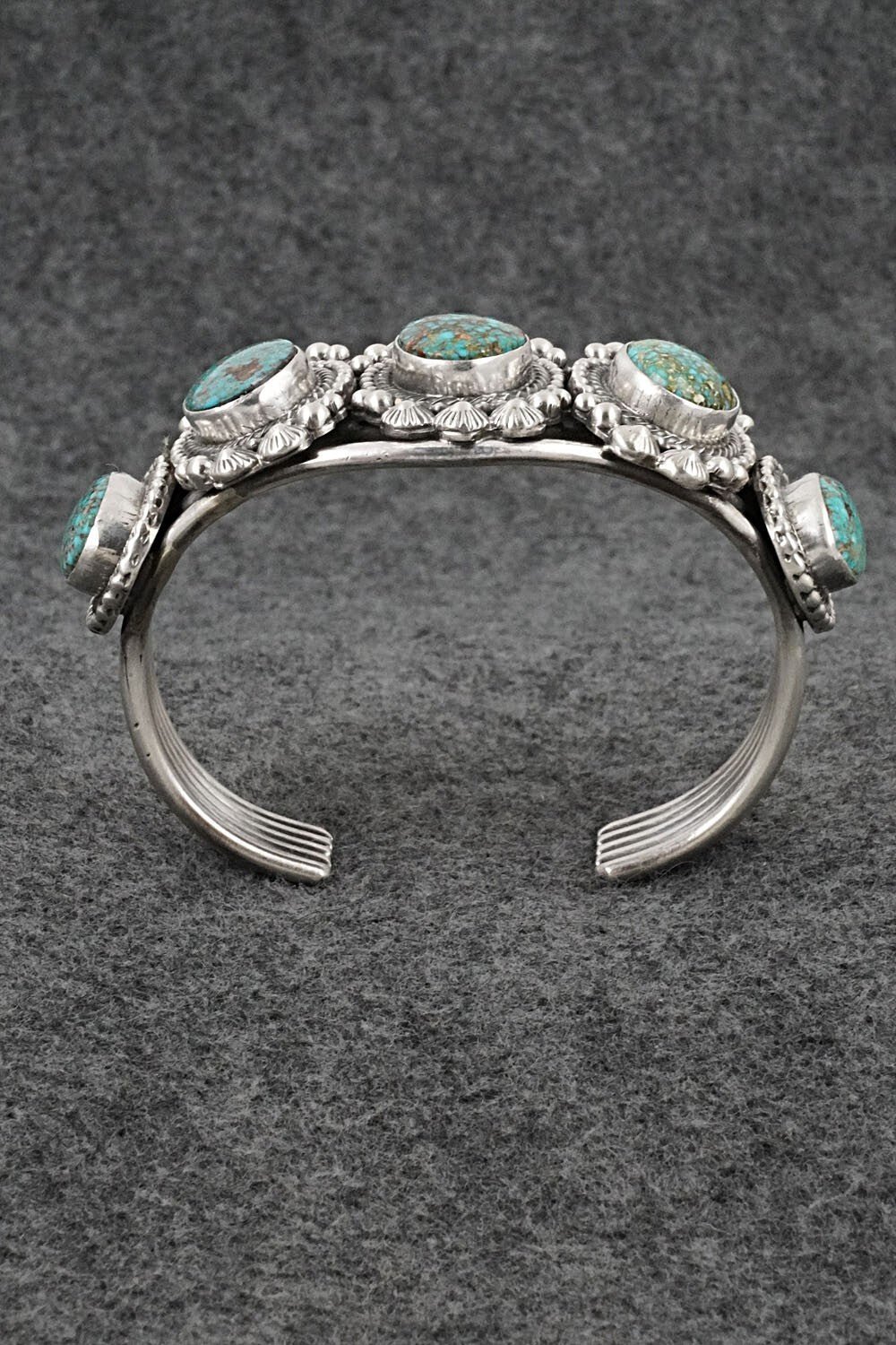 Turquoise and Sterling Silver Bracelet - Tom Lewis
