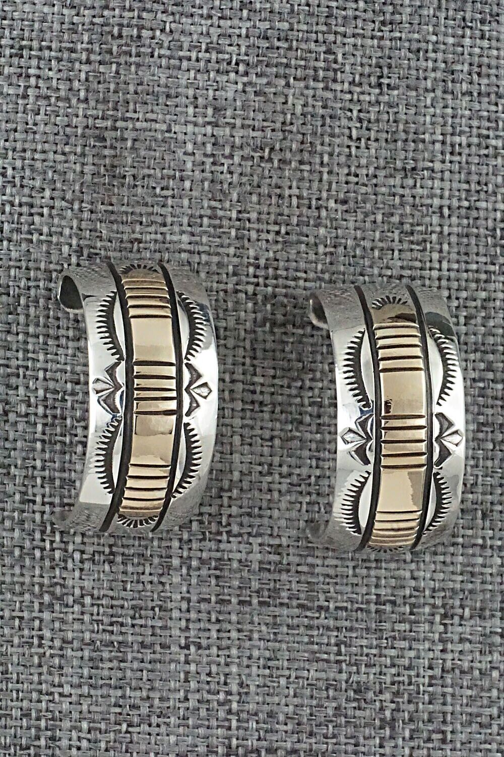 Sterling Silver & Gold Fill Hoop Earrings - Bruce Morgan