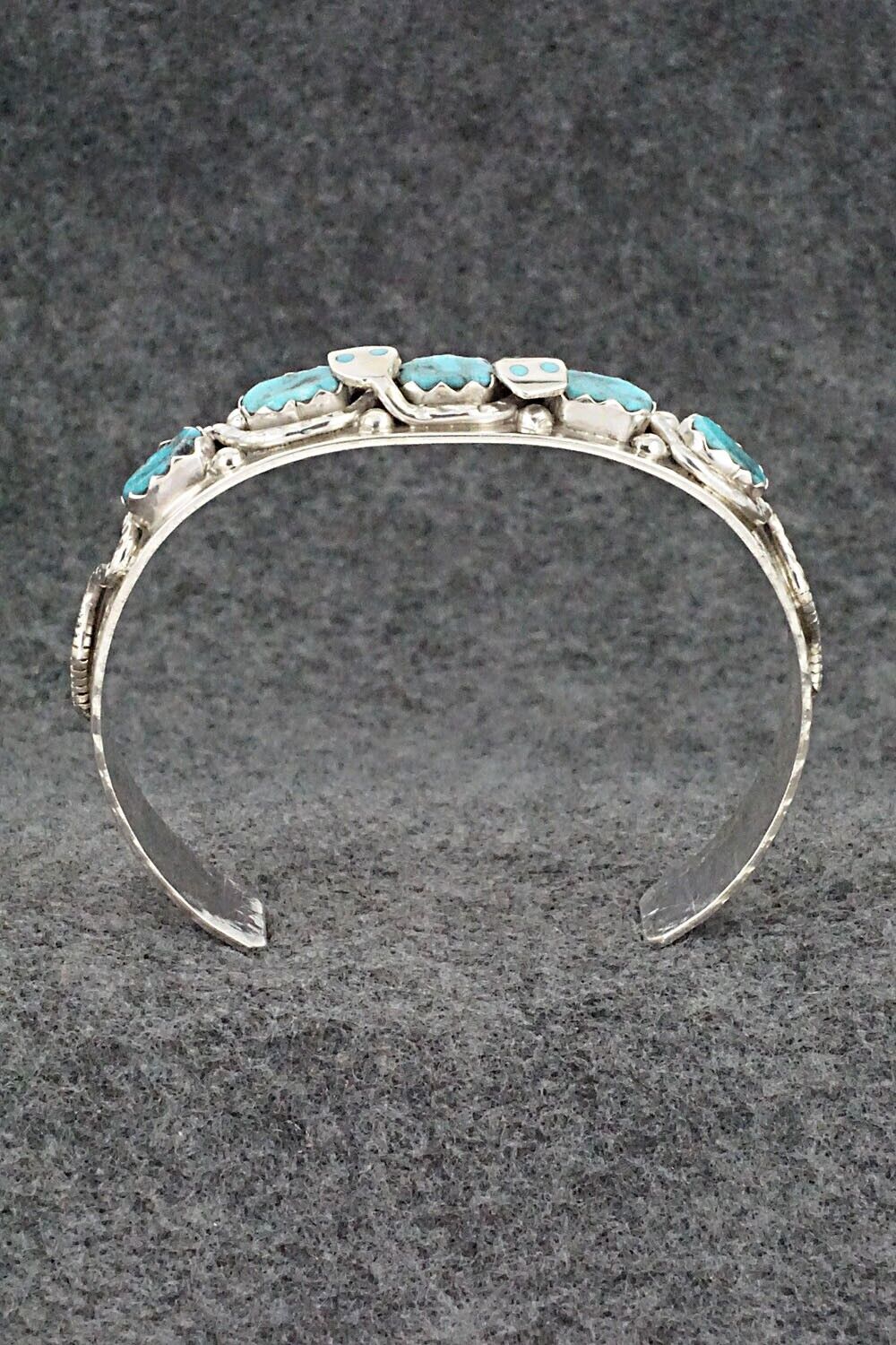 Turquoise & Sterling Silver Bracelet - Joy Calavaza