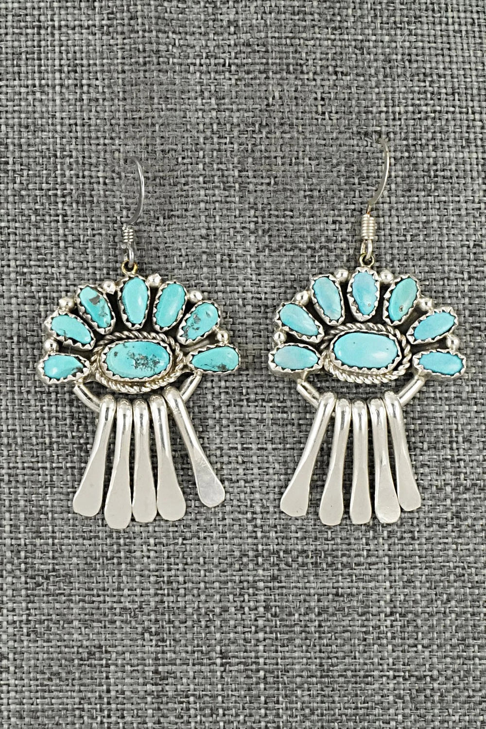 Turquoise & Sterling Silver Earrings - Justina Wilson