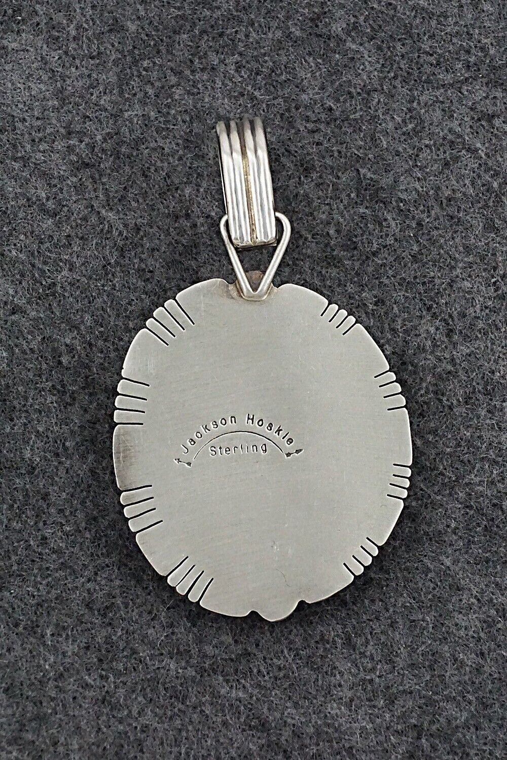 Turquoise & Sterling Silver Pendant - Jackson Hoskie