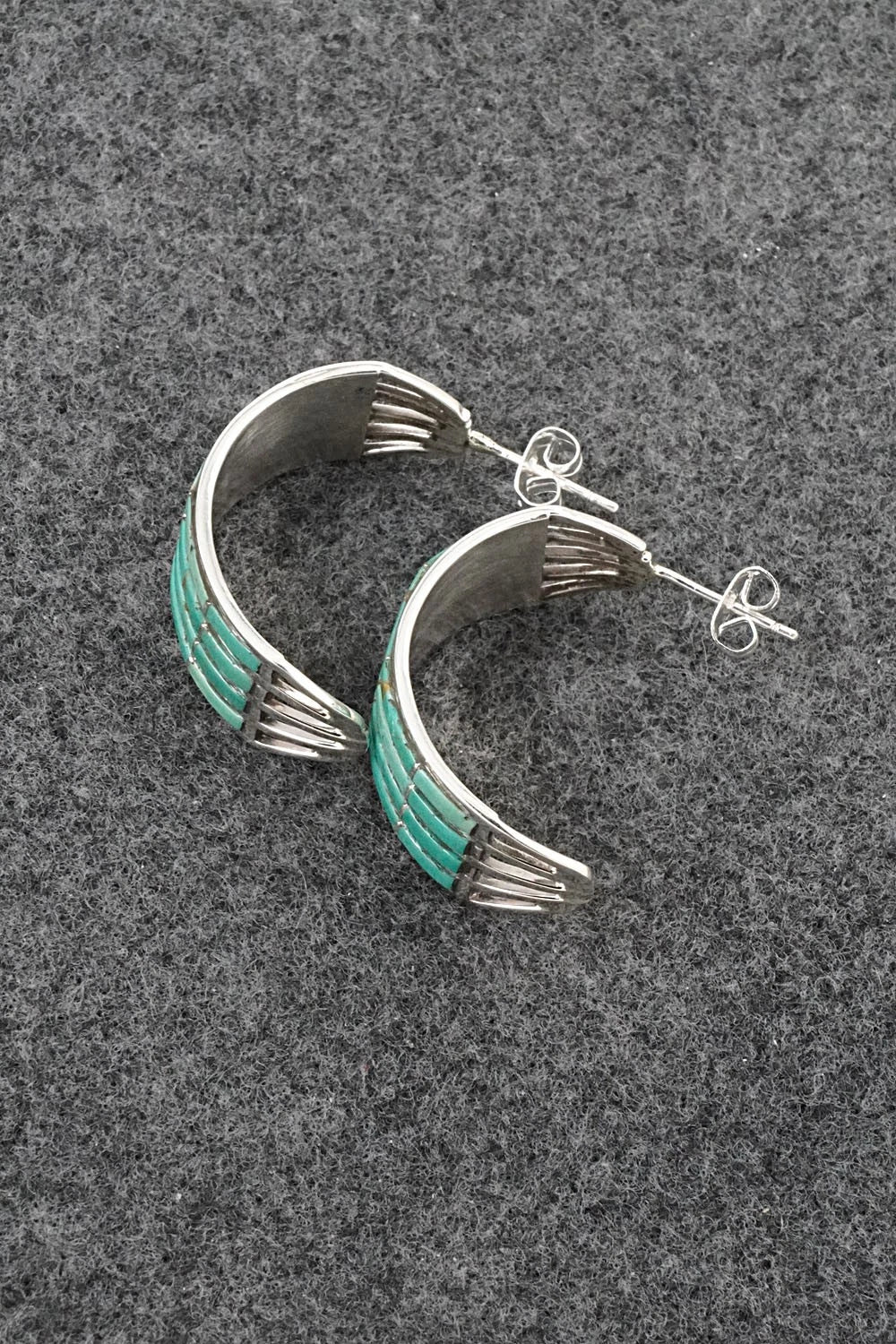 Turquoise & Sterling Silver Earrings - Andrew Enrico