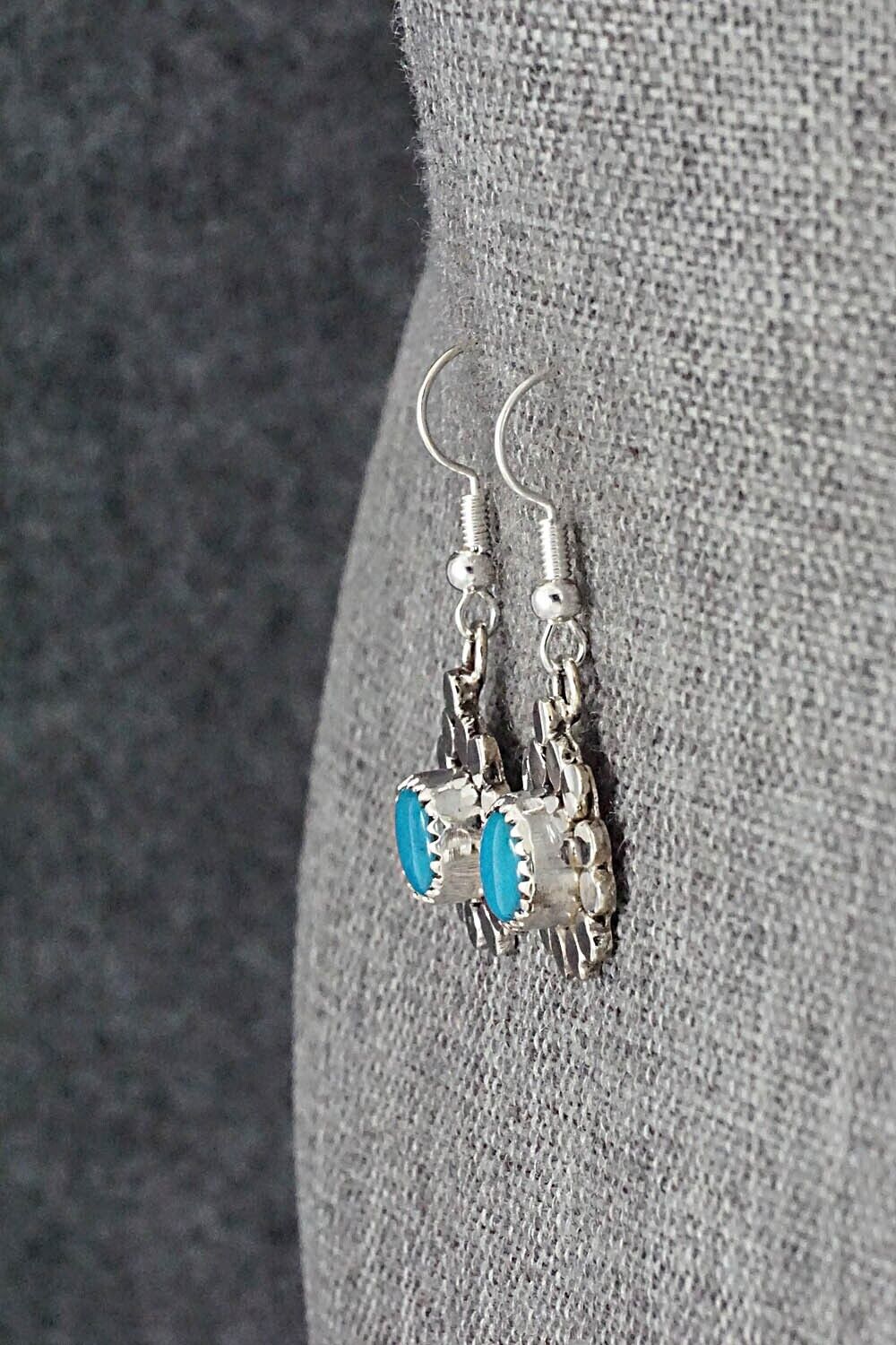 Turquoise & Sterling Silver Earrings - Sandra Parkett