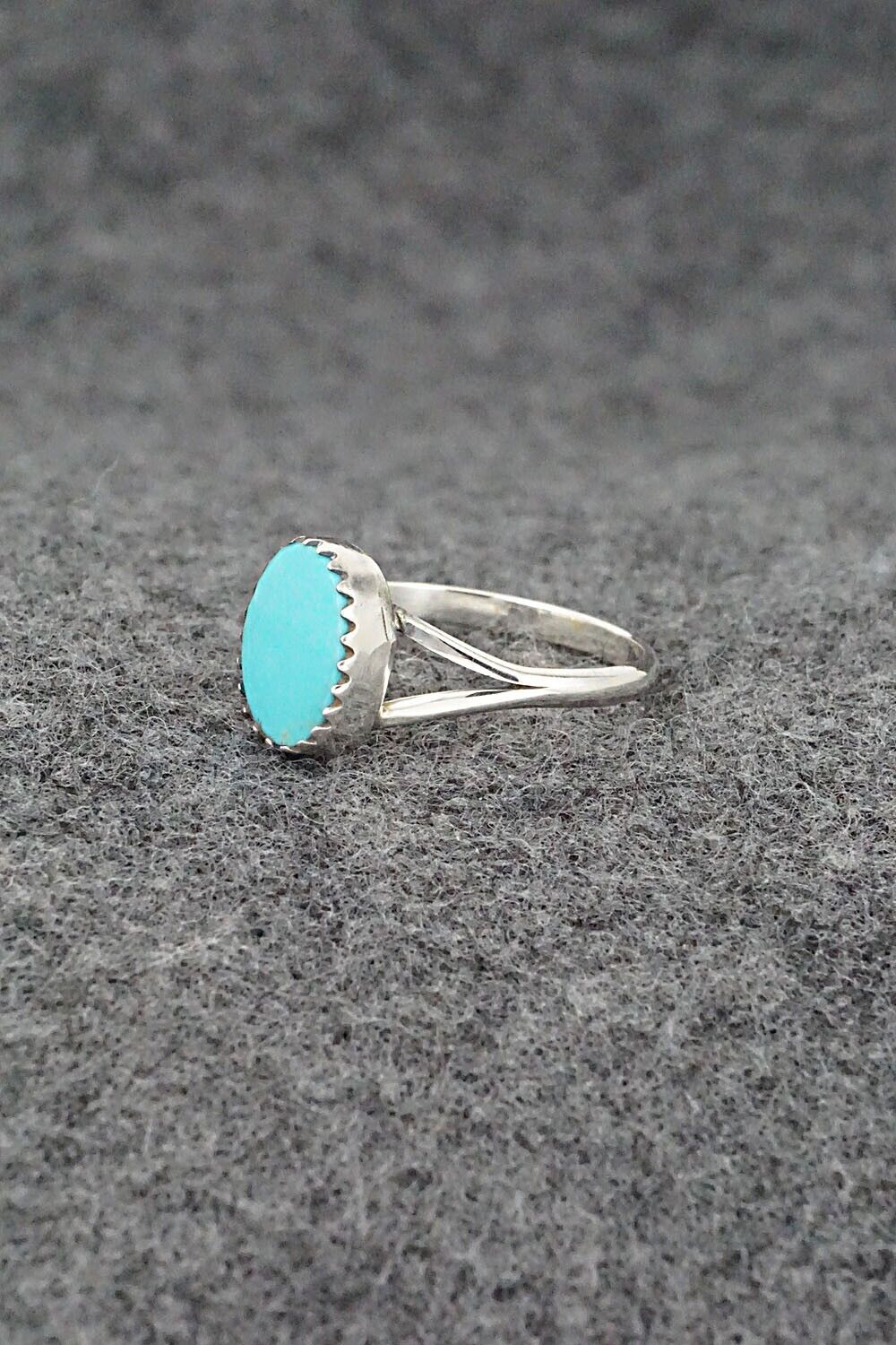 Turquoise & Sterling Silver Ring - Theresa Smith - Size 5.75