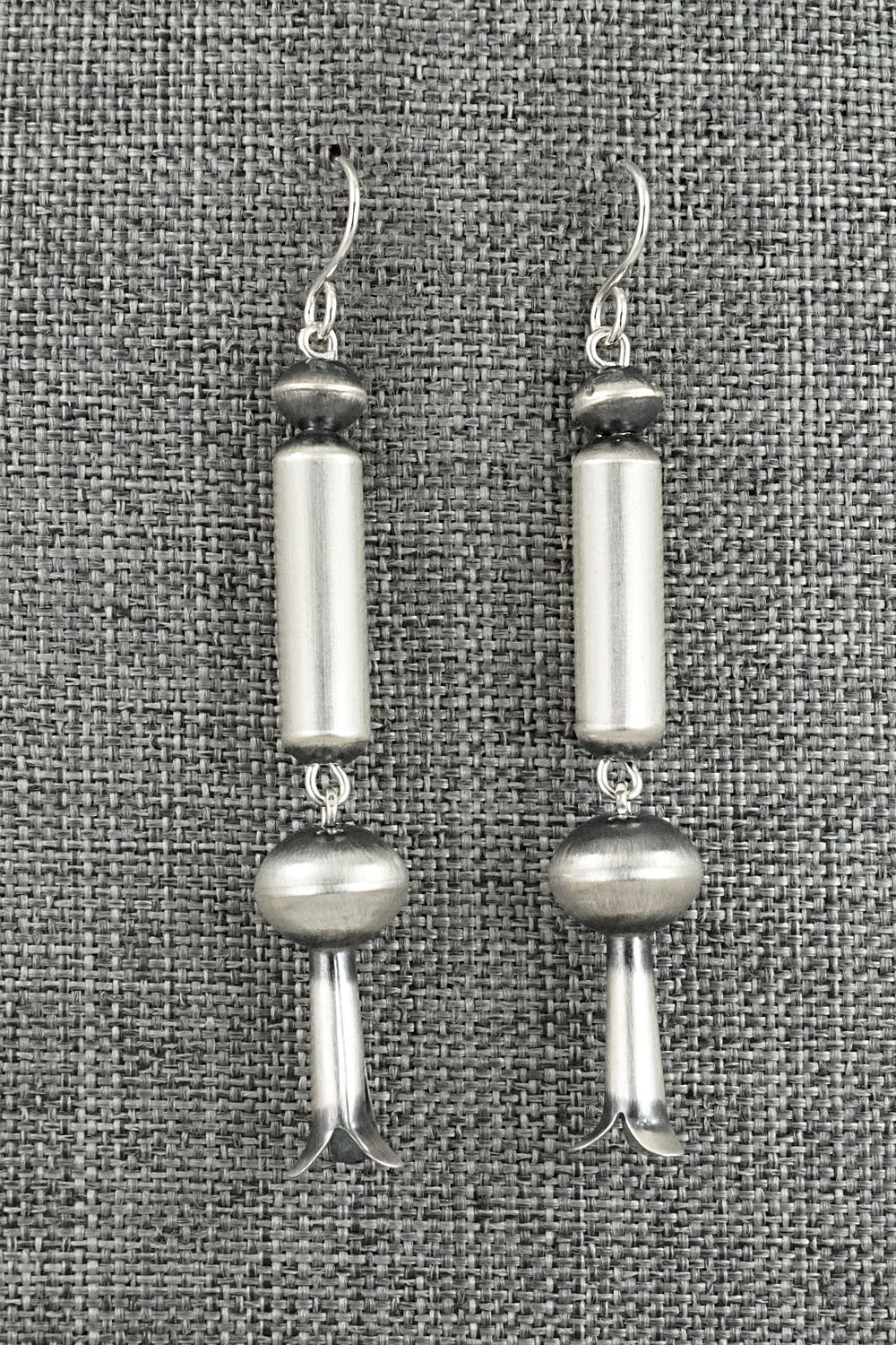 Sterling Silver Navajo Pearl Earrings - Tonisha Haley
