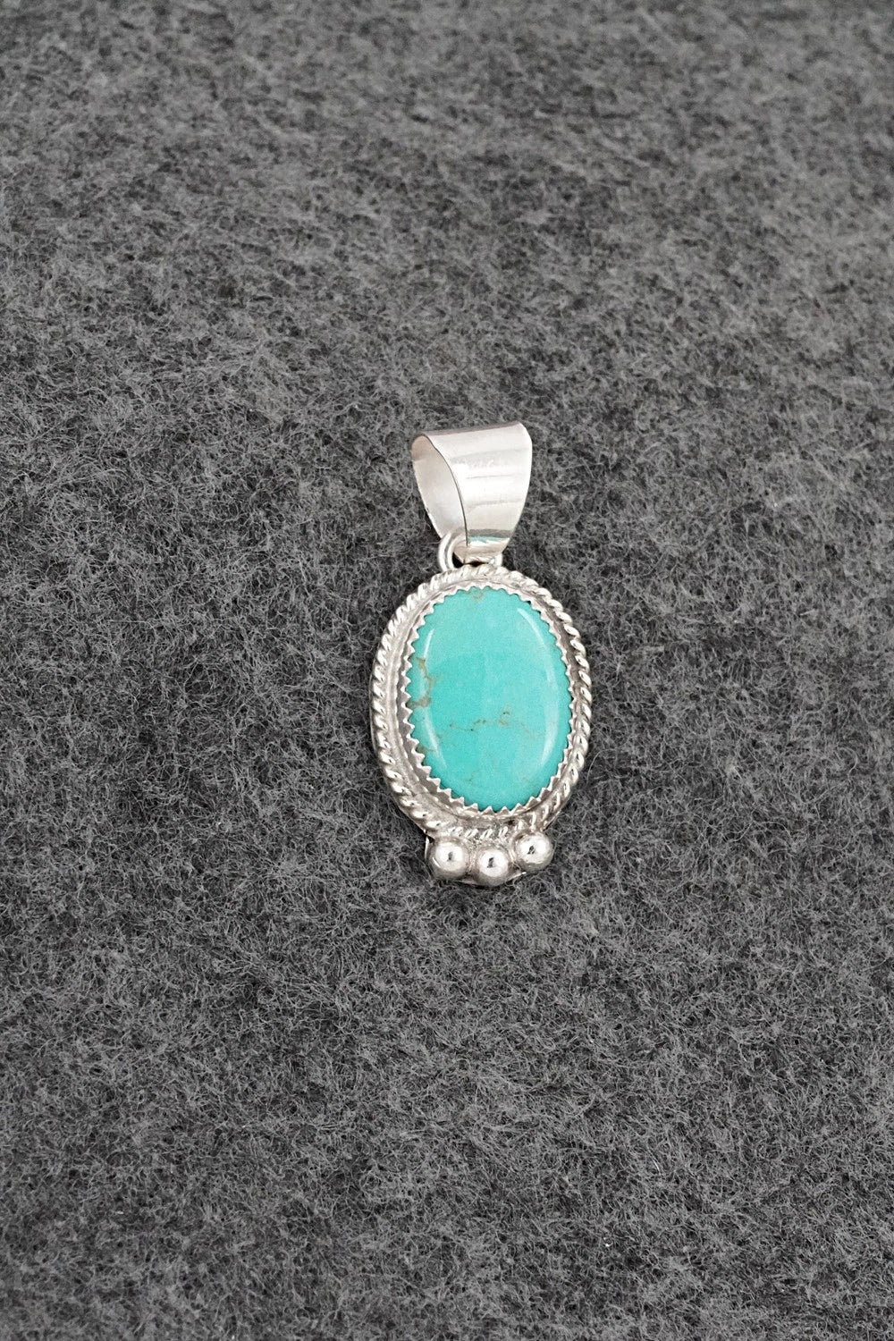 Turquoise & Sterling Silver Pendant - Byron Begay