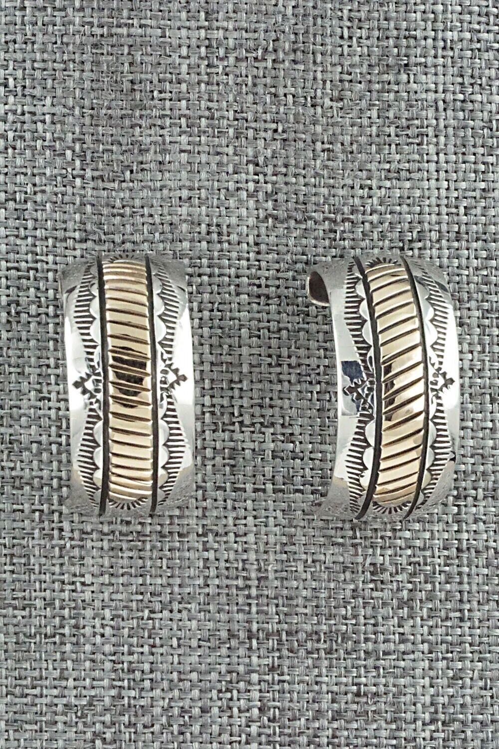 Sterling Silver & Gold Fill Hoop Earrings - Bruce Morgan