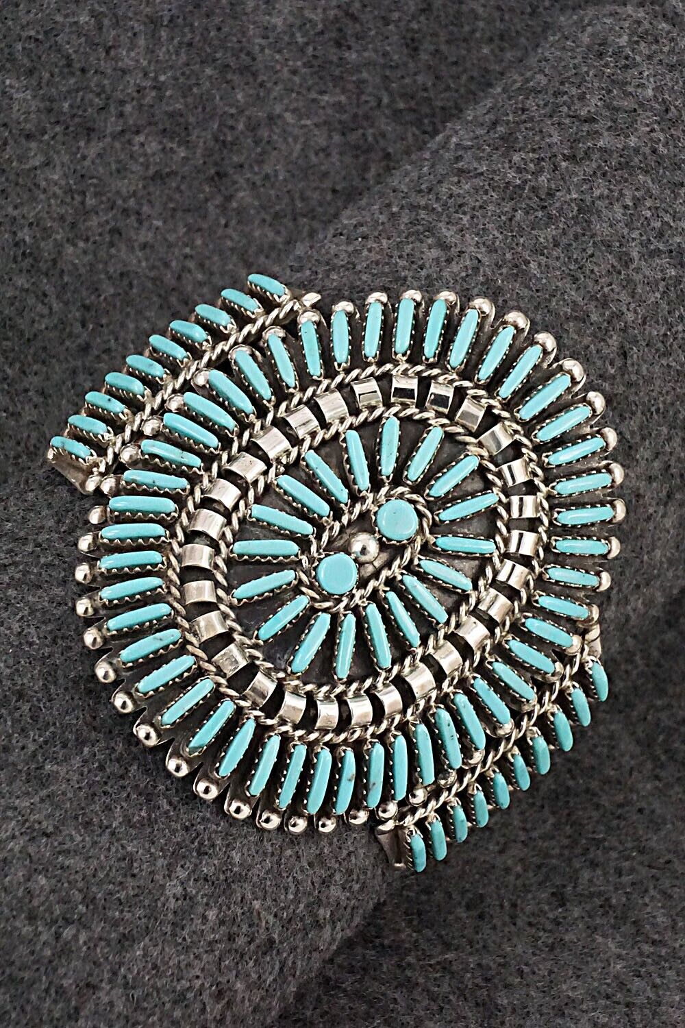 Turquoise & Sterling Silver Bracelet - Charlie John