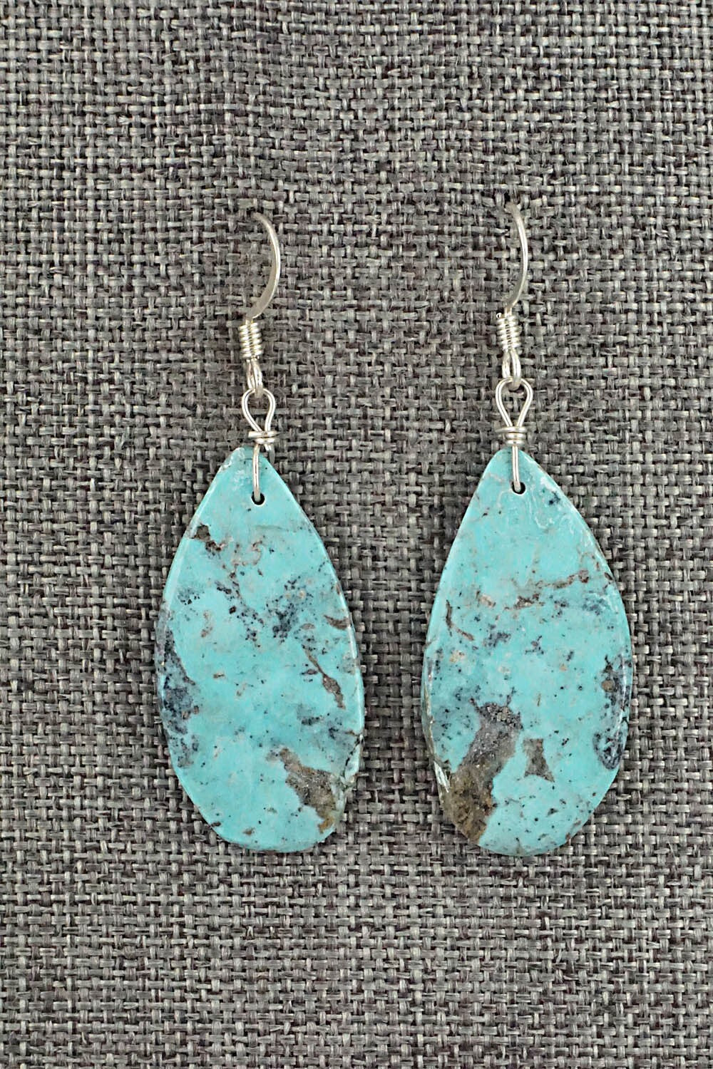 Turquoise & Sterling Silver Earrings - Joe Garcia