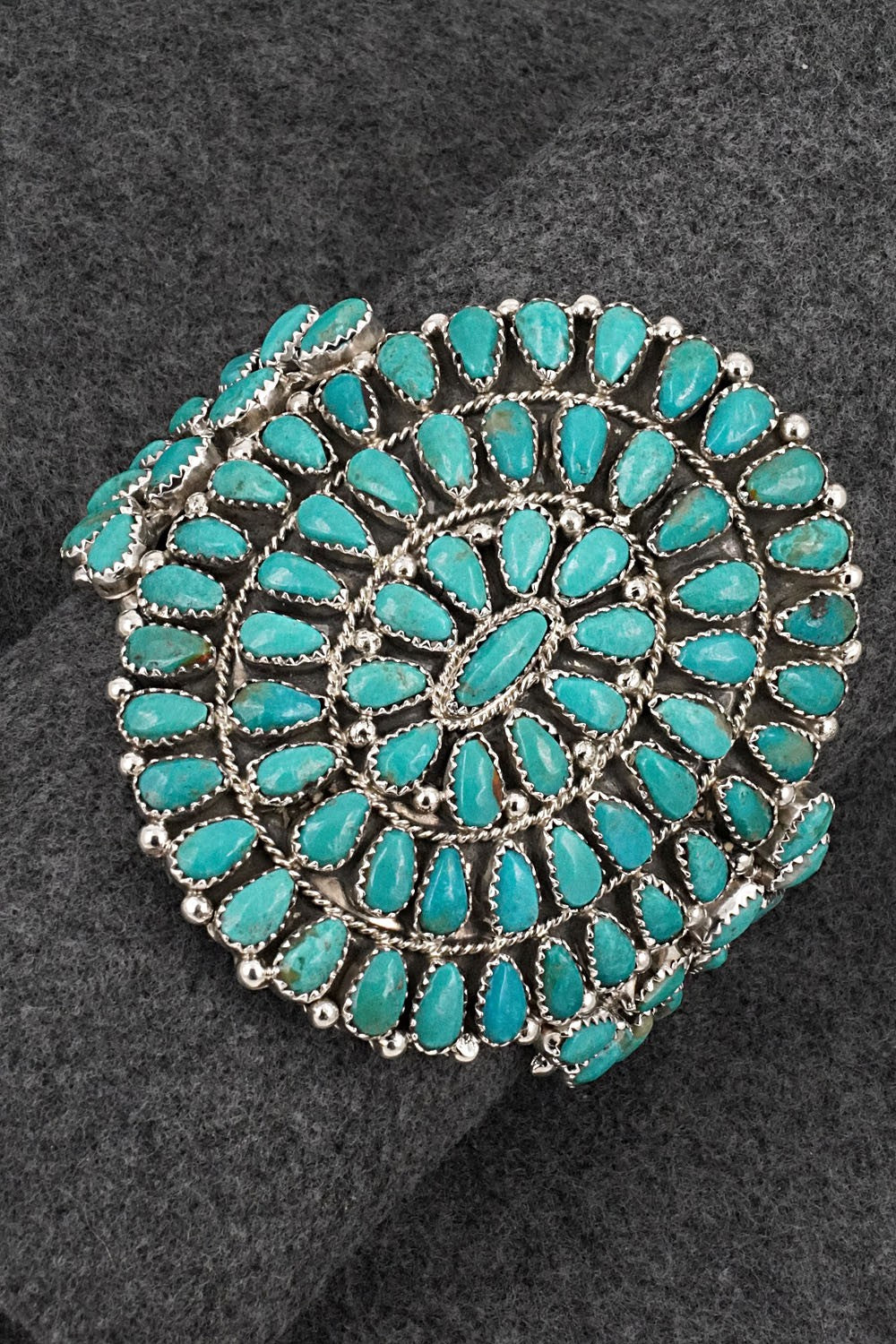 Turquoise & Sterling Silver Bracelet - Eunice Wilson