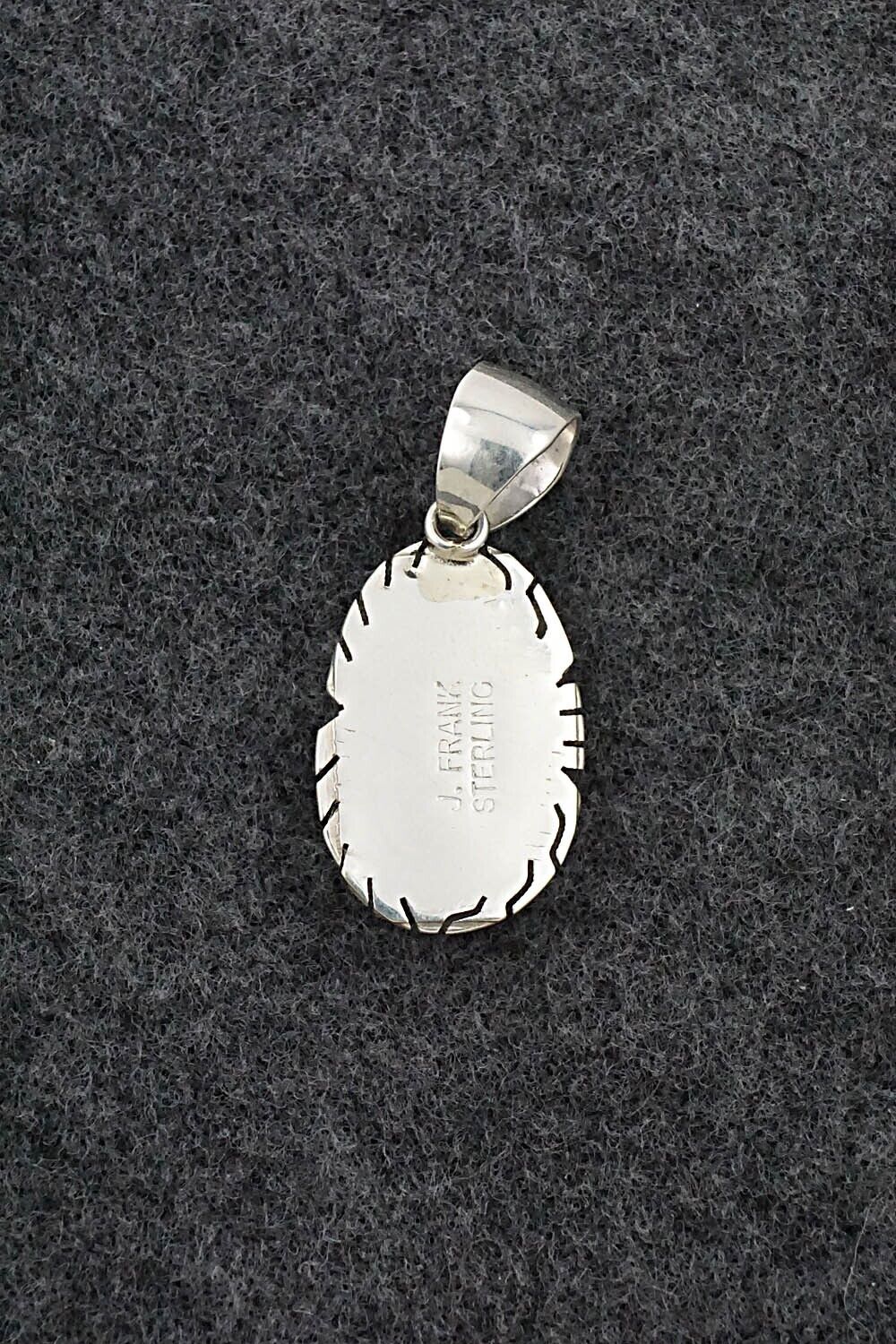 Turquoise & Sterling Silver Pendant - Johnny Frank