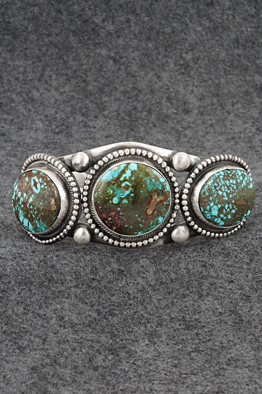 Turquoise & Sterling Silver Bracelet - Bobby Johnson