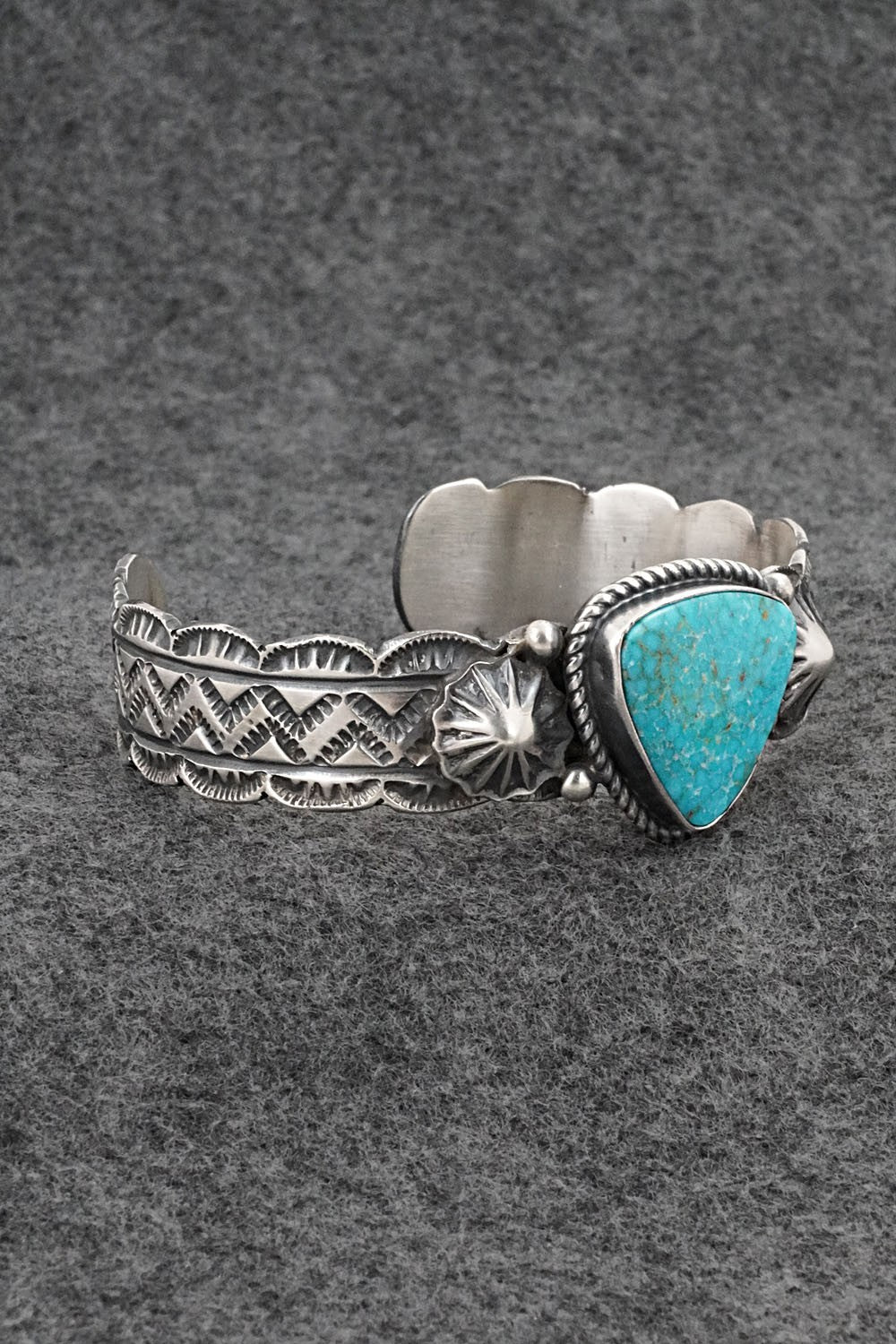 Turquoise & Sterling Silver Bracelet - Tillie Jon