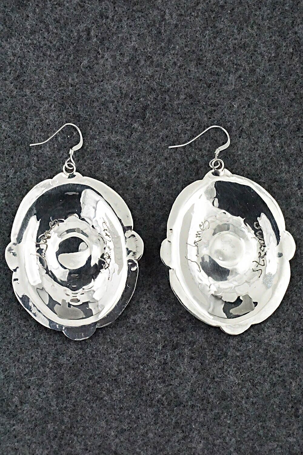 Turquoise and Sterling Silver Earrings - Jimmie James