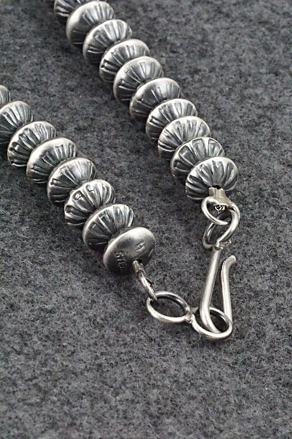 Sterling Silver Navajo Pearl Necklace 20" - Telisha Haley