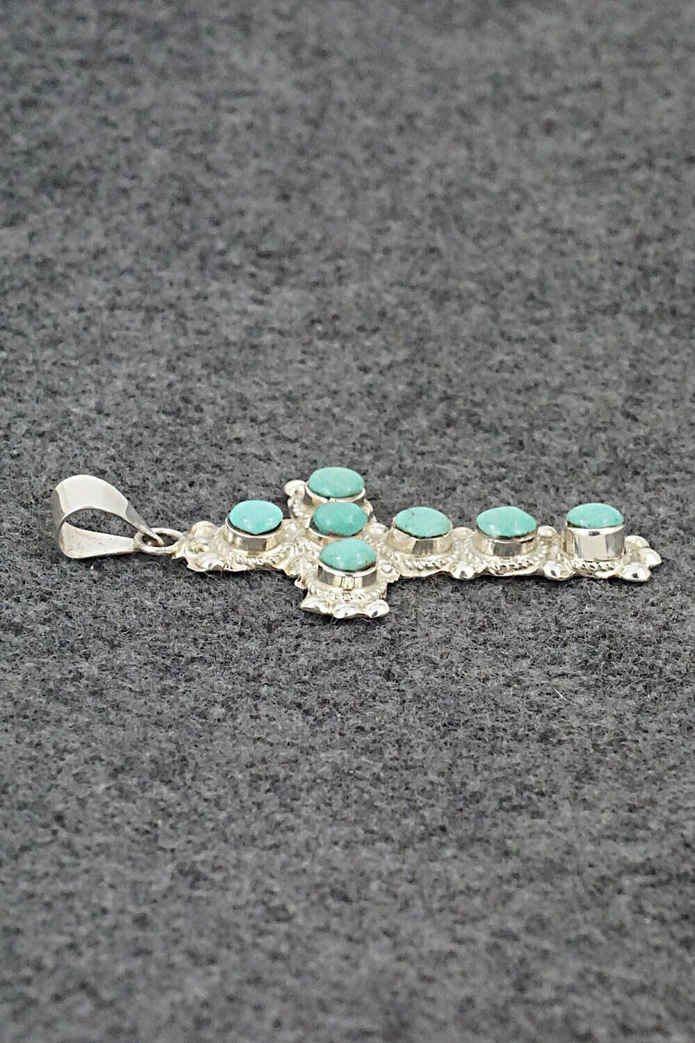 Turquoise & Sterling Silver Pendant - Tammy Johnson