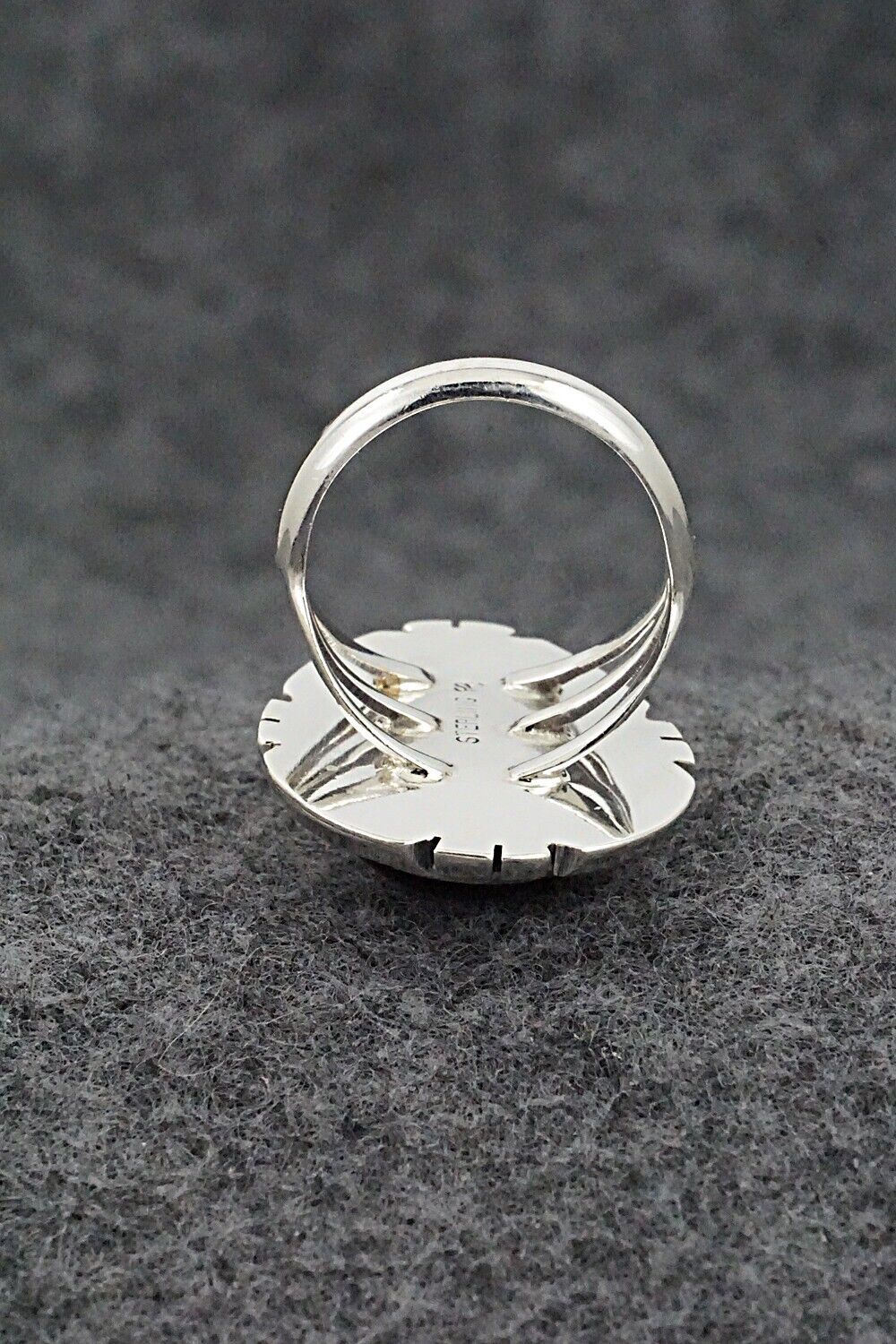 Onyx & Sterling Silver Ring - Samuel Yellowhair - Size 6
