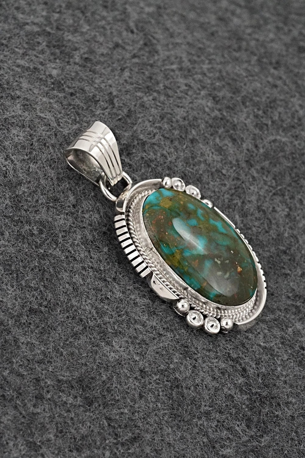 Turquoise & Sterling Silver Pendant - Daniel Benally