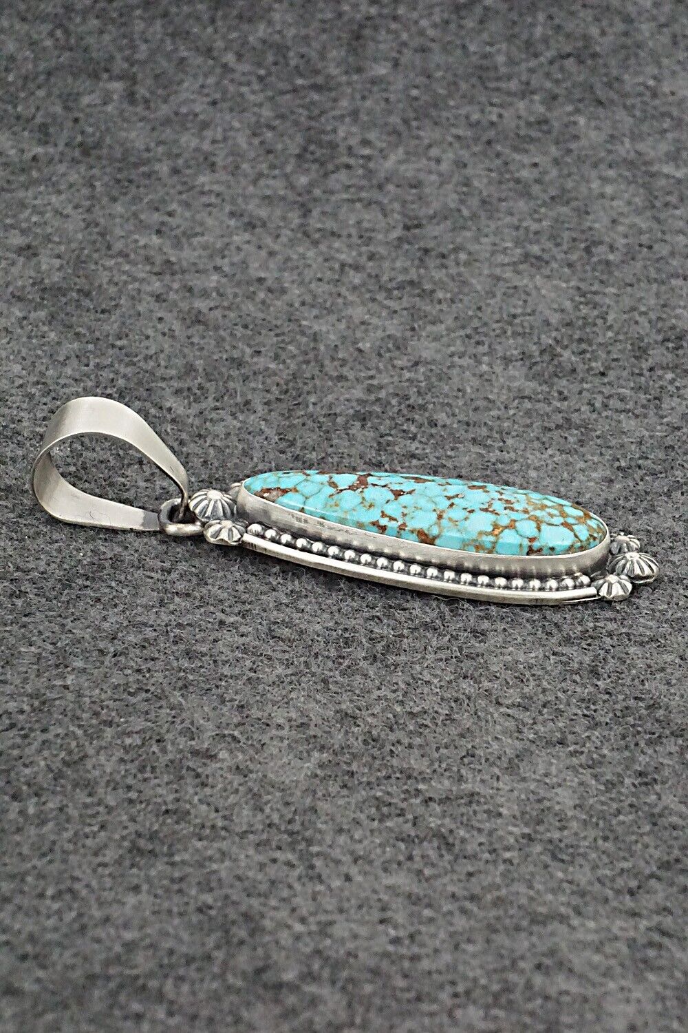 Turquoise & Sterling Silver Pendant - Darrin Livingston