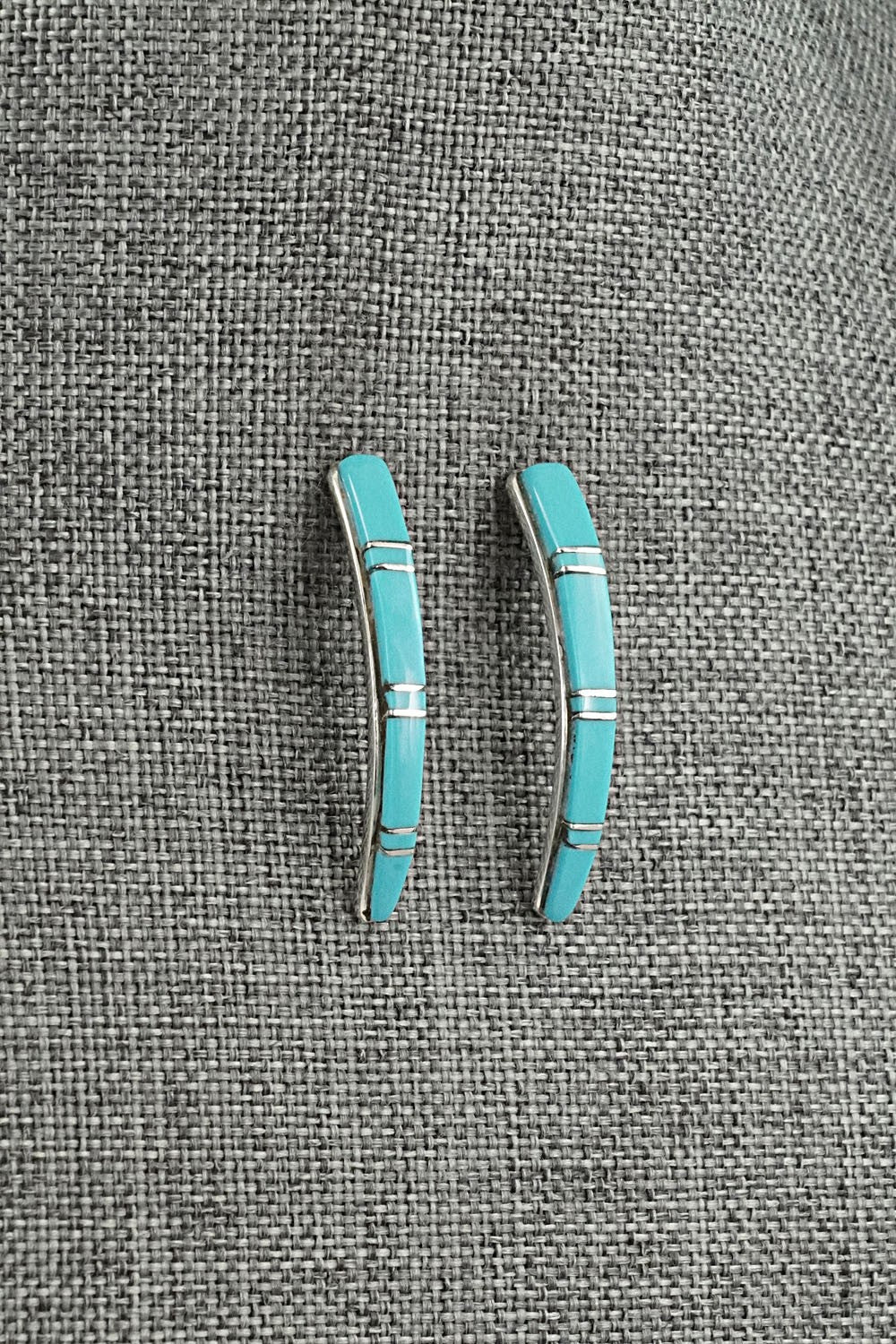 Turquoise & Sterling Silver Earrings - Terrance Panteah