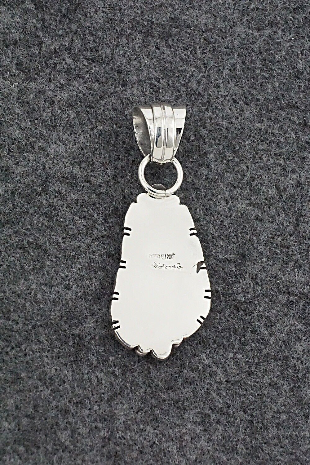 Turquoise & Sterling Silver Pendant - James Manygoats