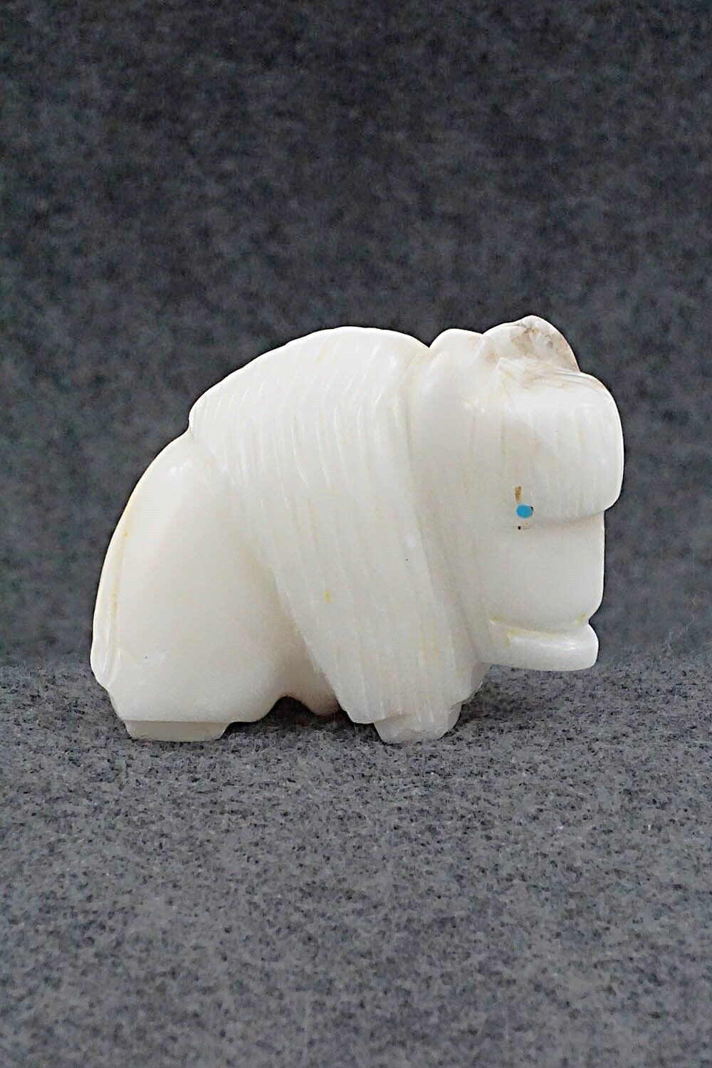 Buffalo Zuni Fetish Carving - Gilbert Lonjose