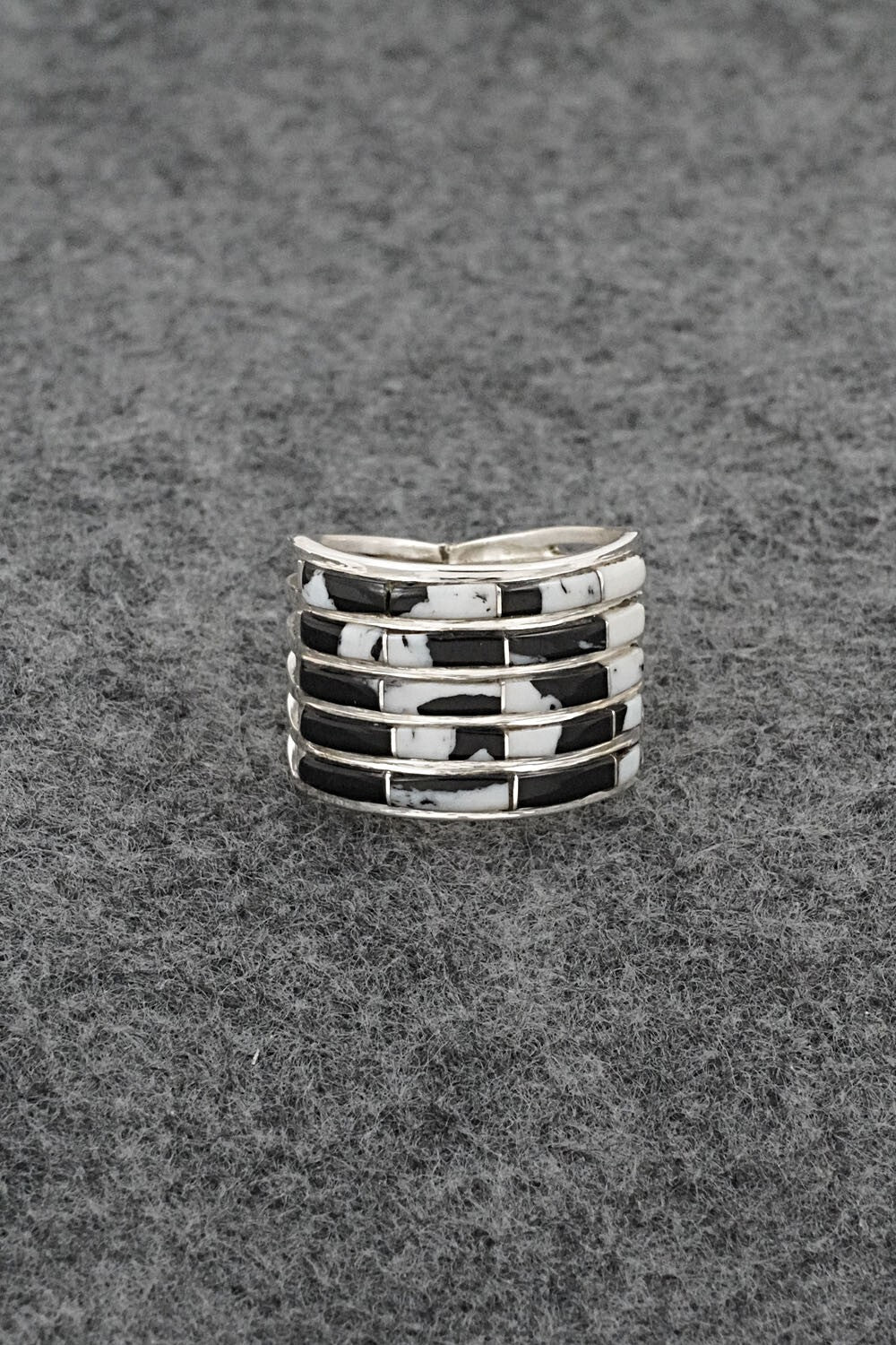 White Buffalo & Sterling Silver Ring - Jamie Johnson - Size 9