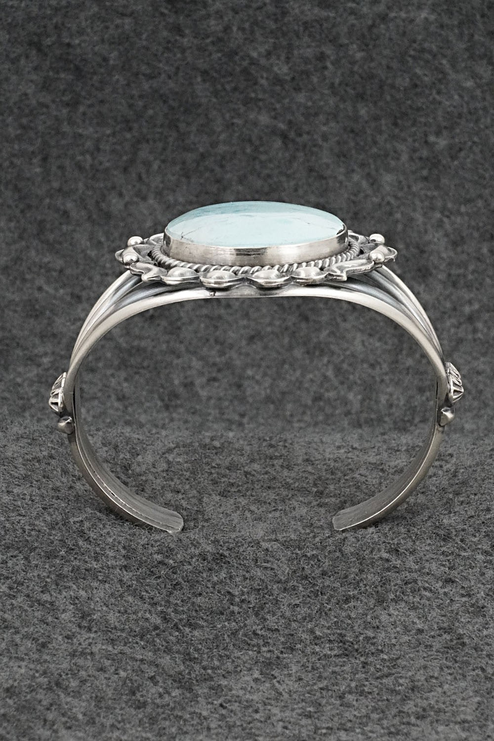 Turquoise & Sterling Silver Bracelet - Raymond Delgarito