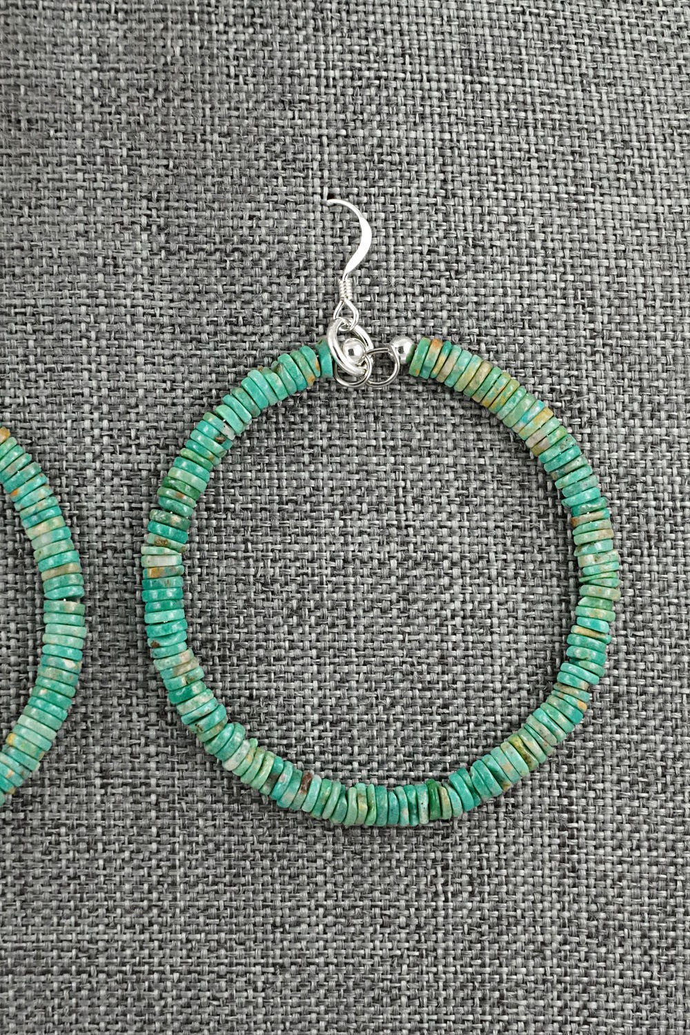 Turquoise & Sterling Silver Earrings - Doreen Jake
