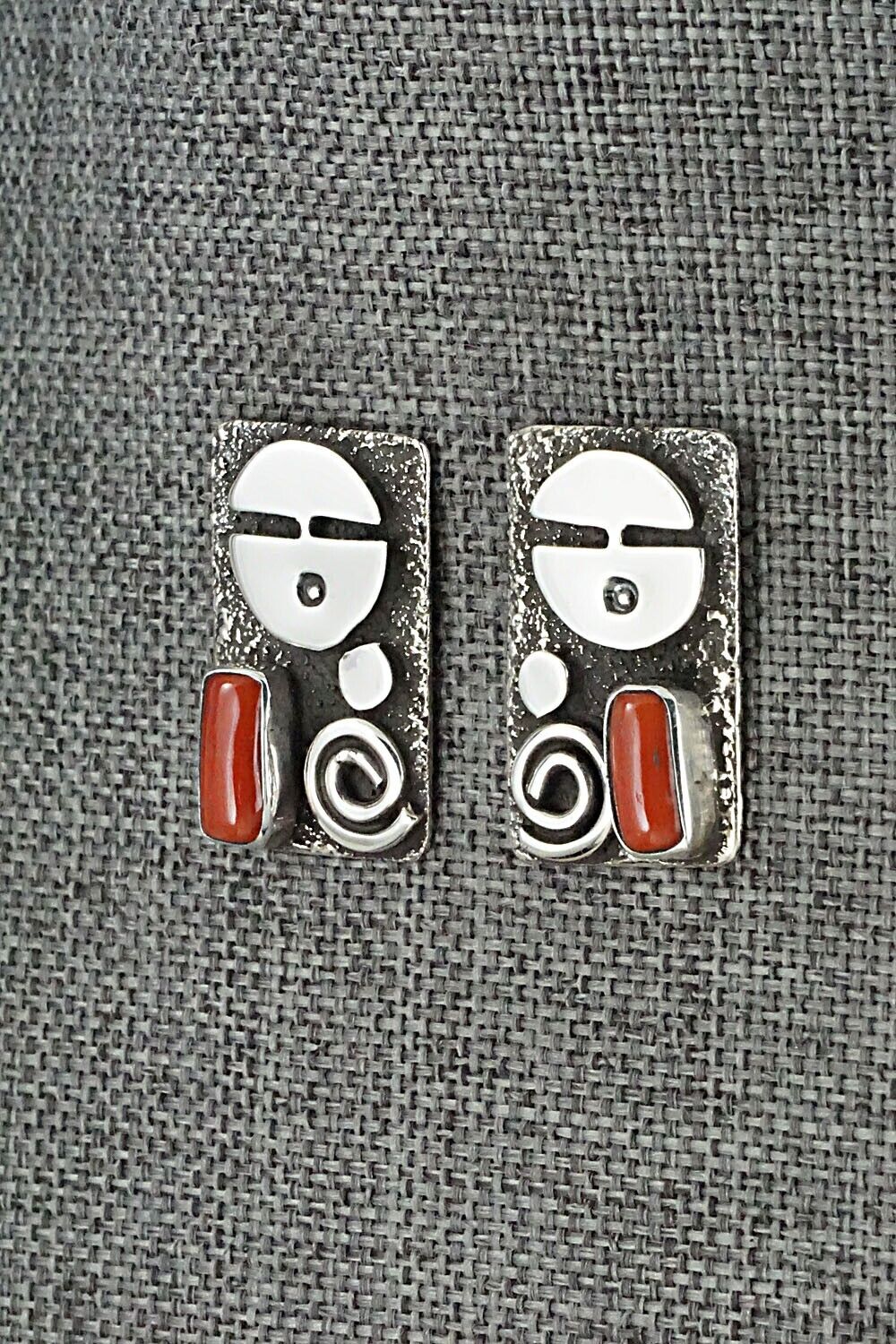 Coral & Sterling Silver Squash Blossom Set - Alex Sanchez