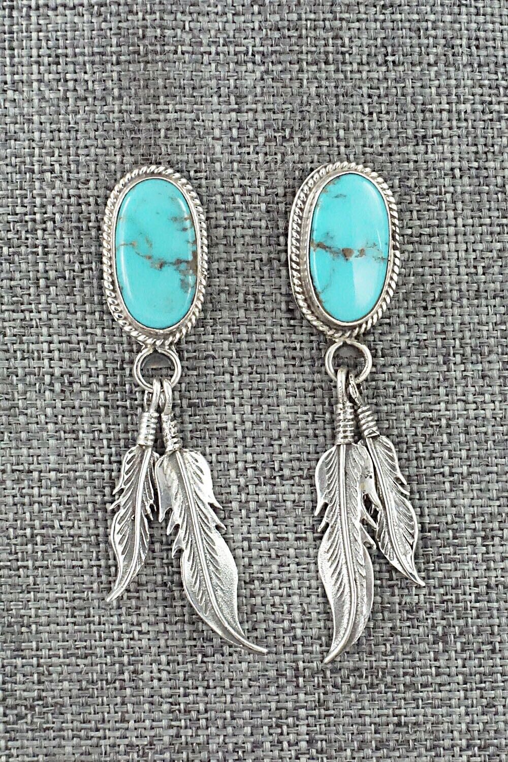 Turquoise and Sterling Silver Earrings - Sharon McCarthy