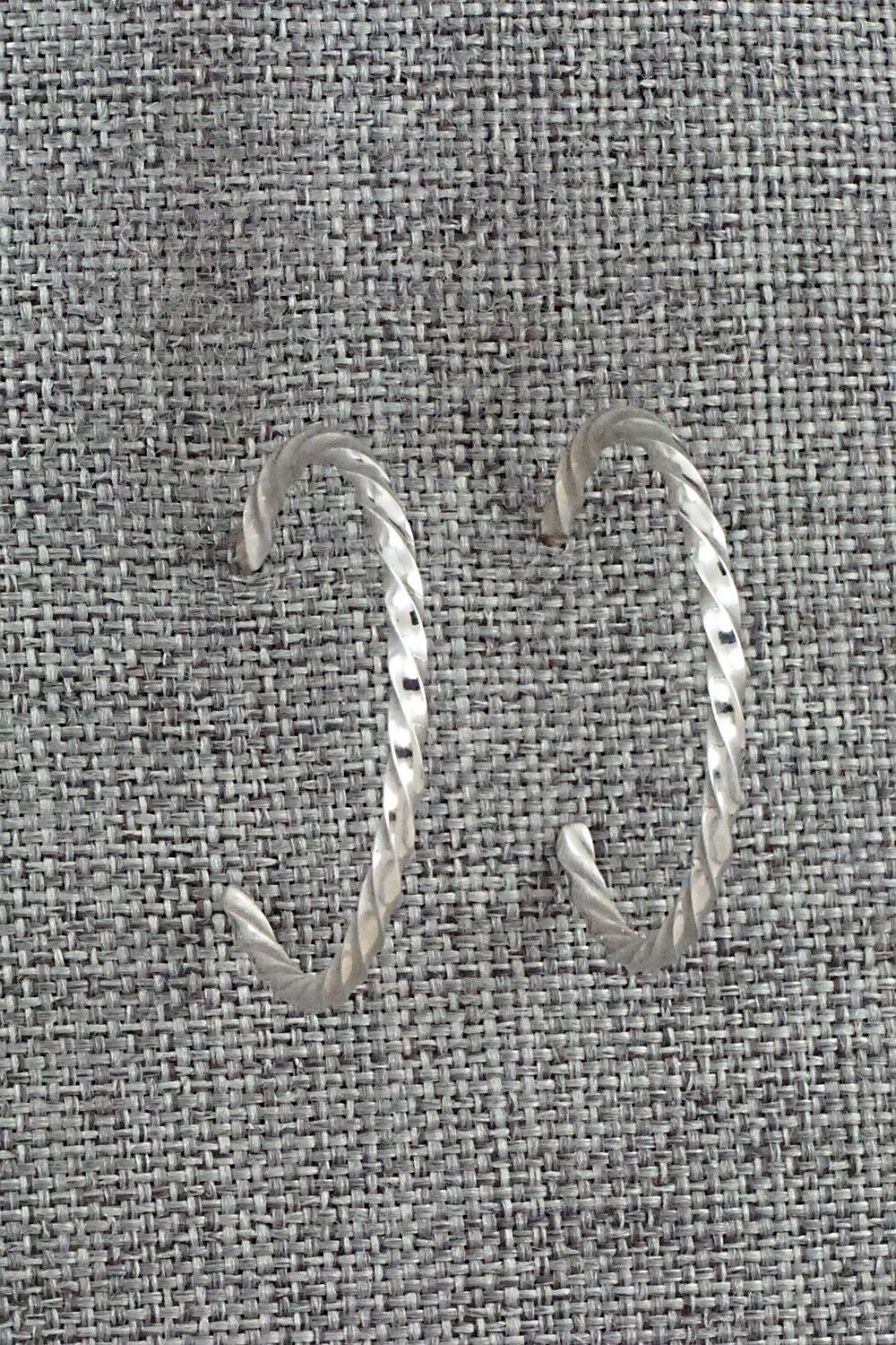 Sterling Silver Hoop Earrings - Elaine Tahe
