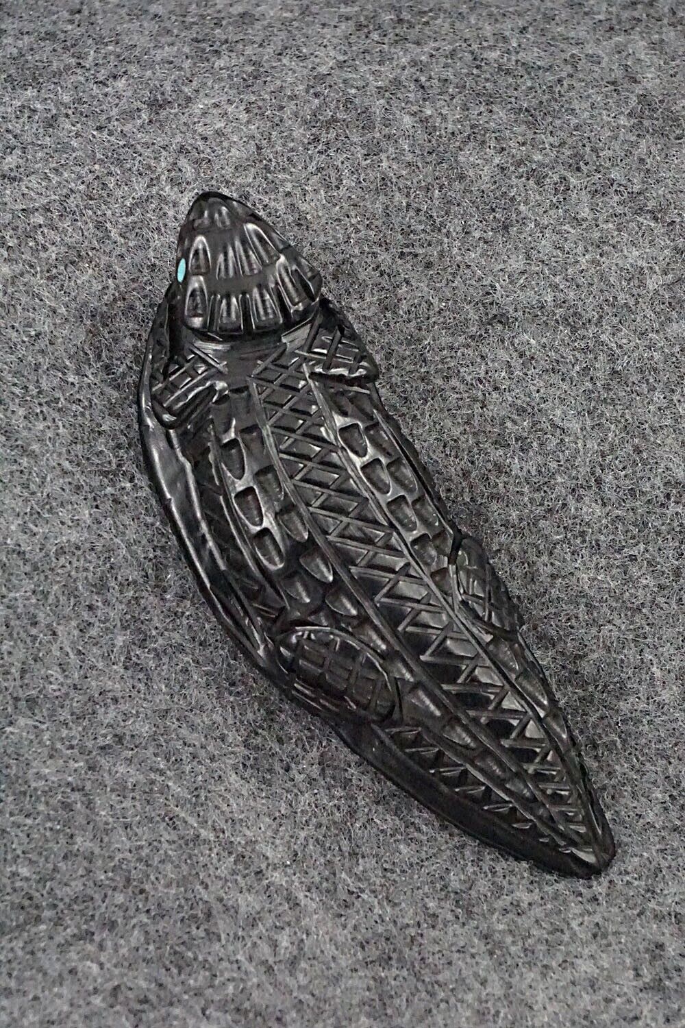 Horned Toad Zuni Fetish Carving - Jensen Charlie