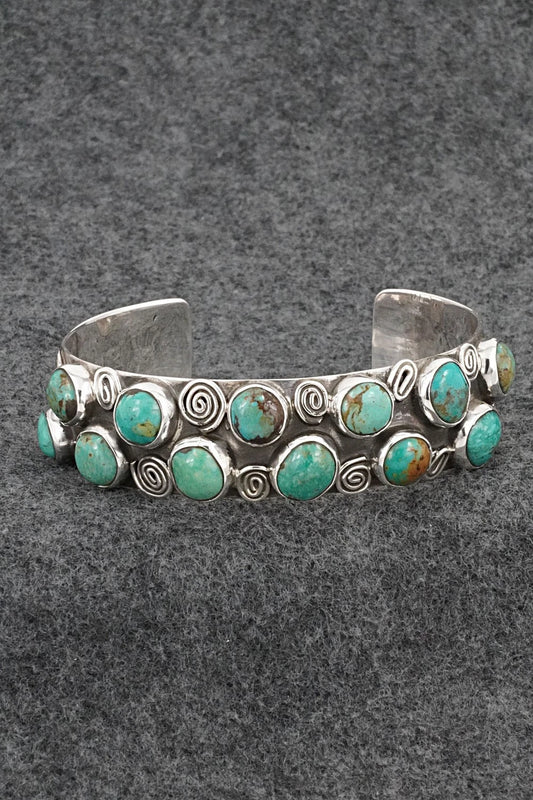 Turquoise & Sterling Silver Bracelet - Priscilla Reeder