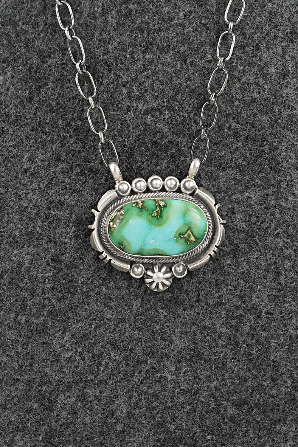 Turquoise & Sterling Silver Necklace - Daniel Benally