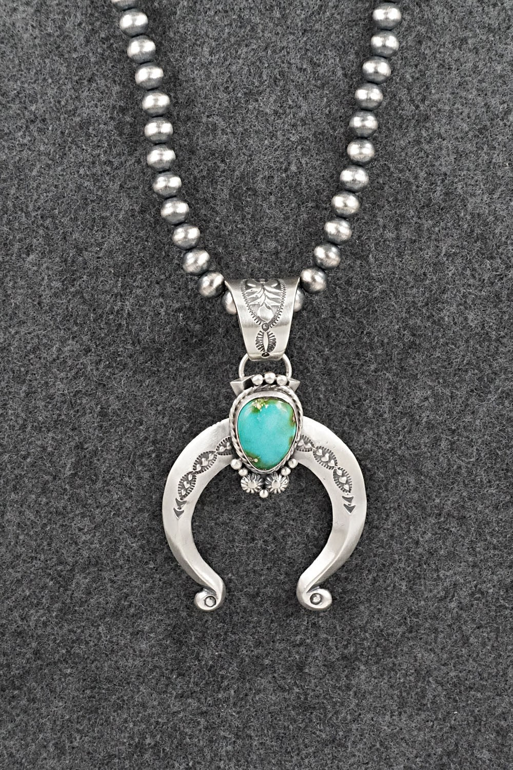 Turquoise & Sterling Silver Necklace - Samuel Yellowhair