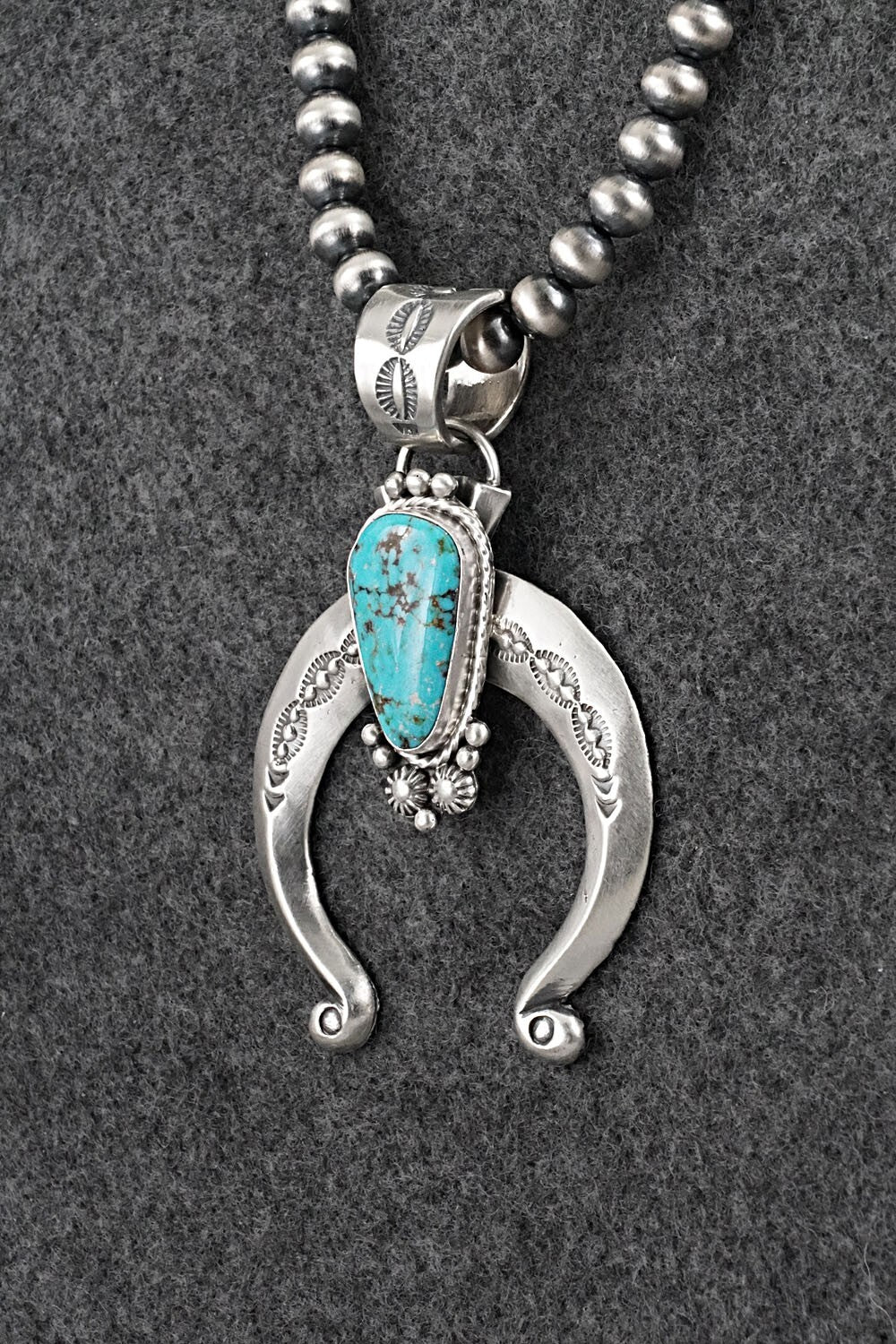 Turquoise & Sterling Silver Necklace - Samuel Yellowhair
