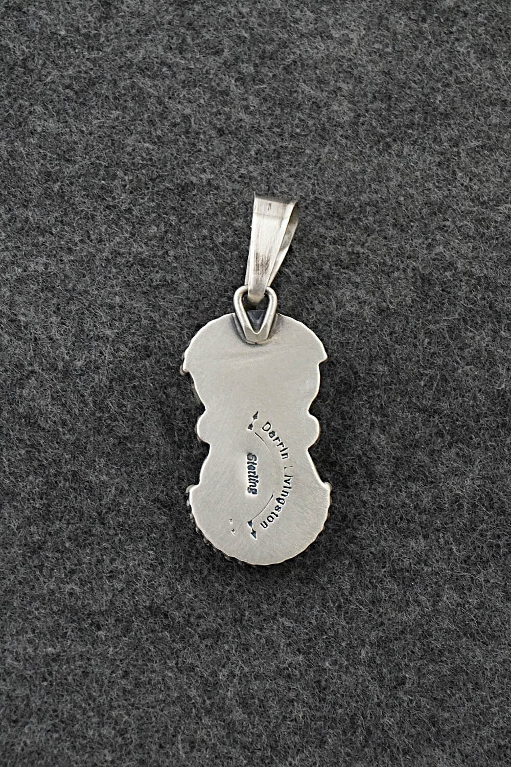 Turquoise & Sterling Silver Pendant - Darrin Livingston